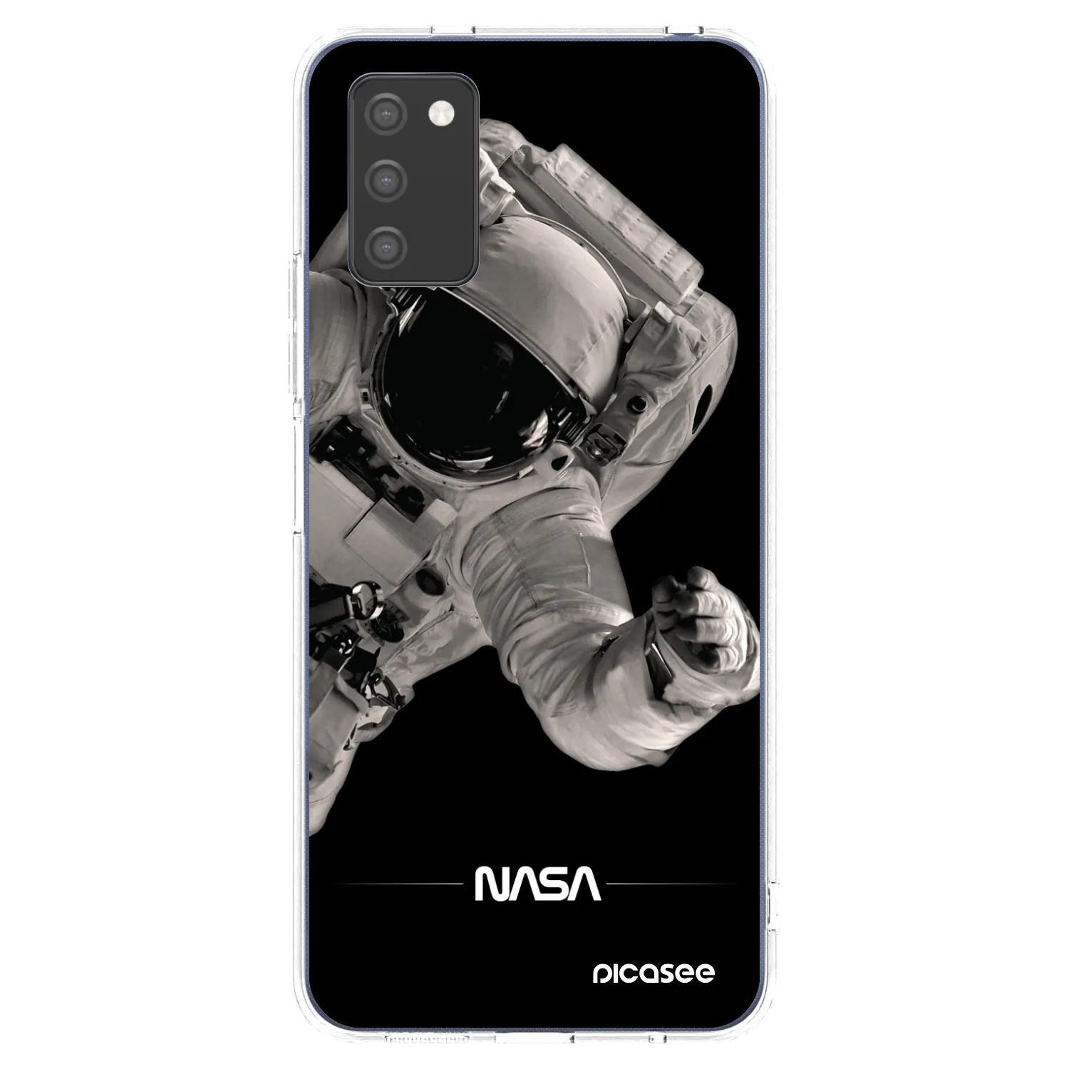 Picasee silikónový prehľadný obal pre Samsung Galaxy A03s A037G - Astronaut Big