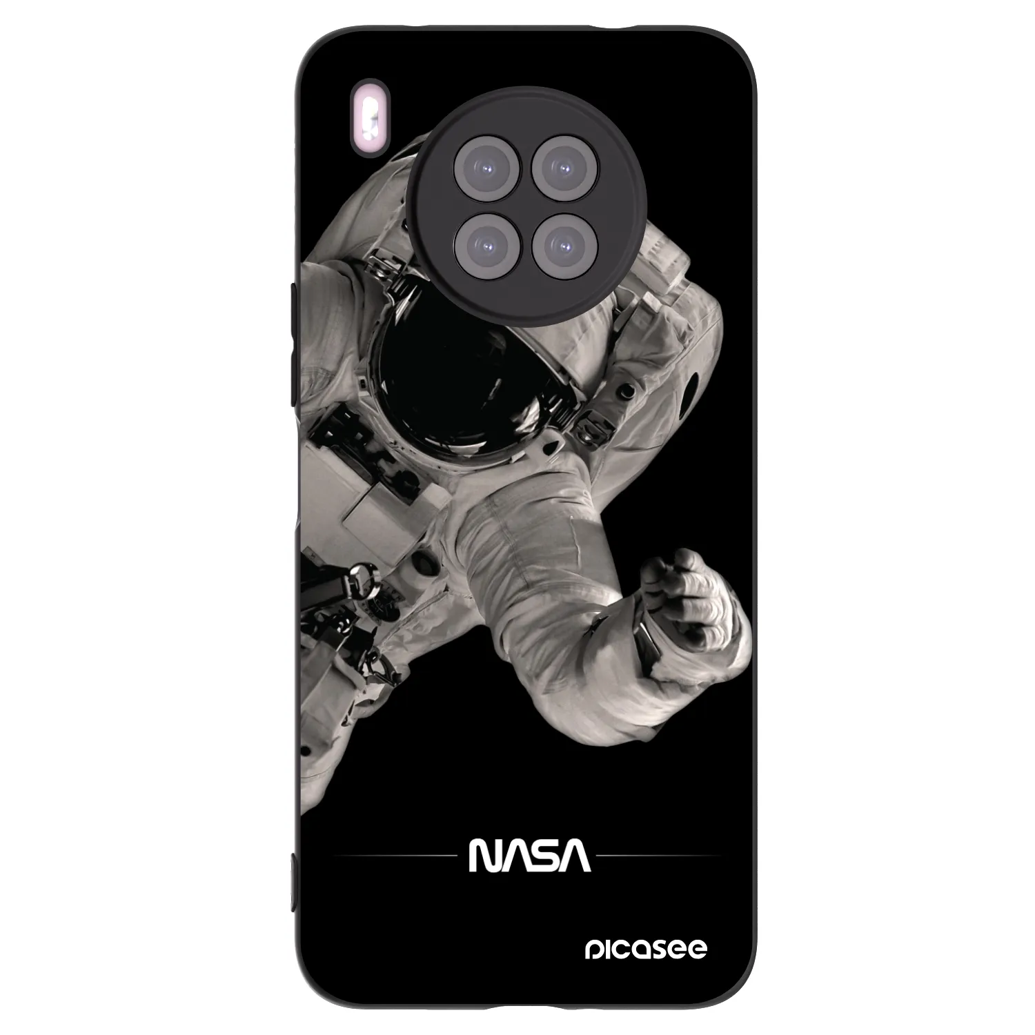 Picasee silikónový čierny obal pre Huawei Nova 8i - Astronaut Big