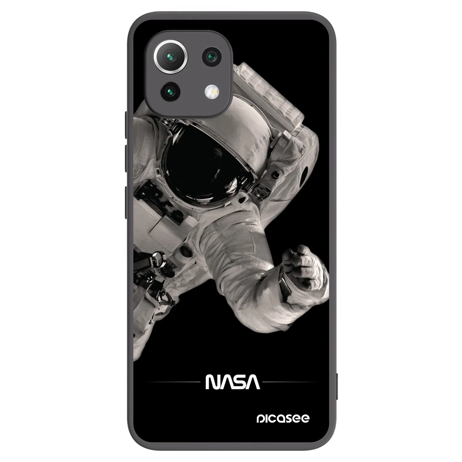 Picasee silikónový čierny obal pre Xiaomi 11 Lite 5G NE - Astronaut Big