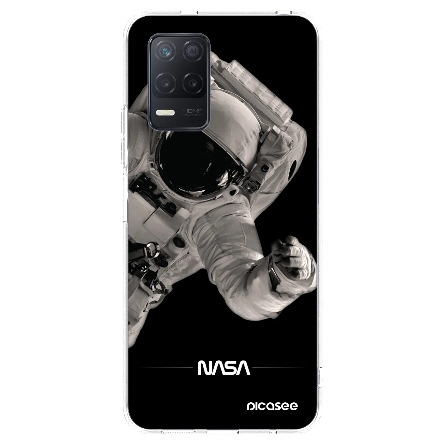 Picasee silikónový prehľadný obal pre Realme 8 5G - Astronaut Big