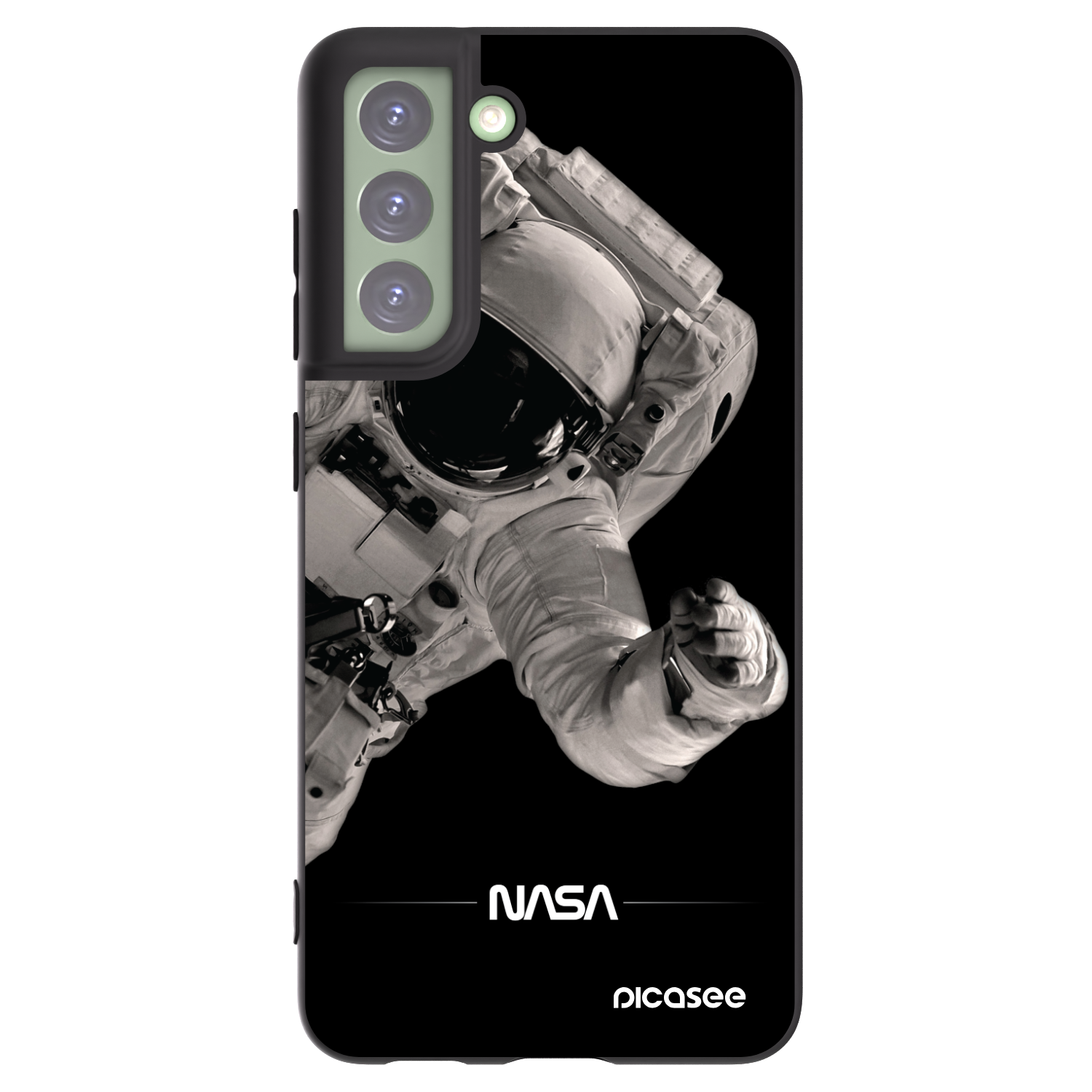 Picasee silikónový čierny obal pre Samsung Galaxy S21 FE 5G - Astronaut Big