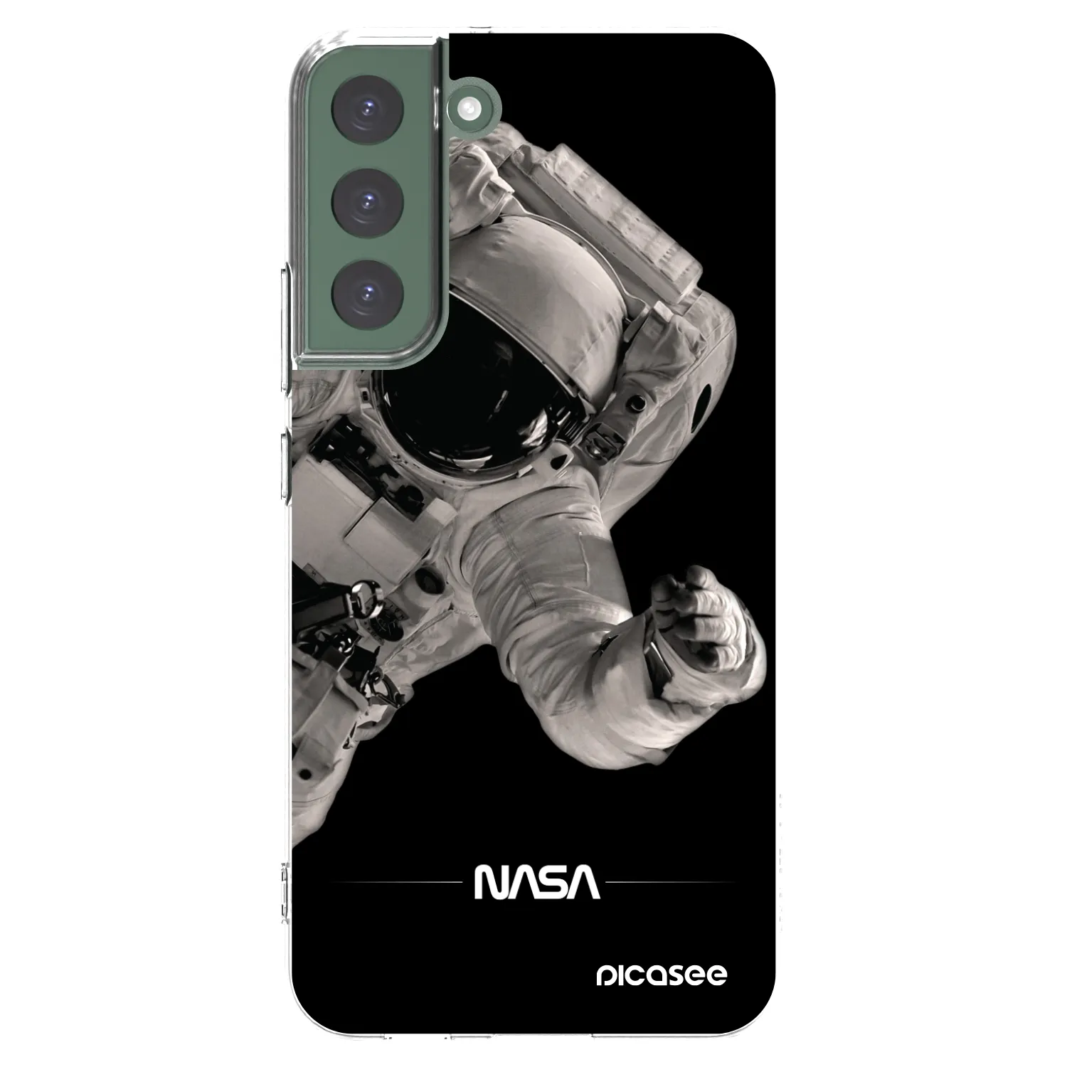 Picasee silikónový prehľadný obal pre Samsung Galaxy S22+ 5G - Astronaut Big