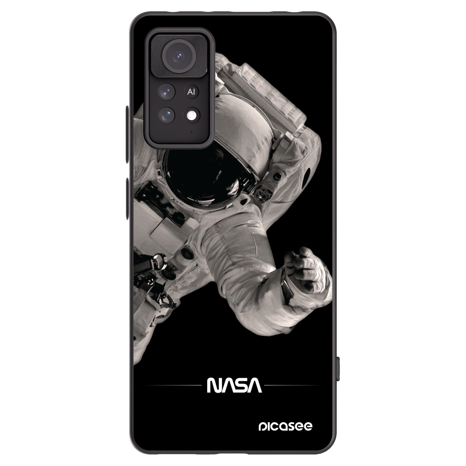 Picasee silikónový čierny obal pre Xiaomi Redmi Note 11 Pro 5G - Astronaut Big