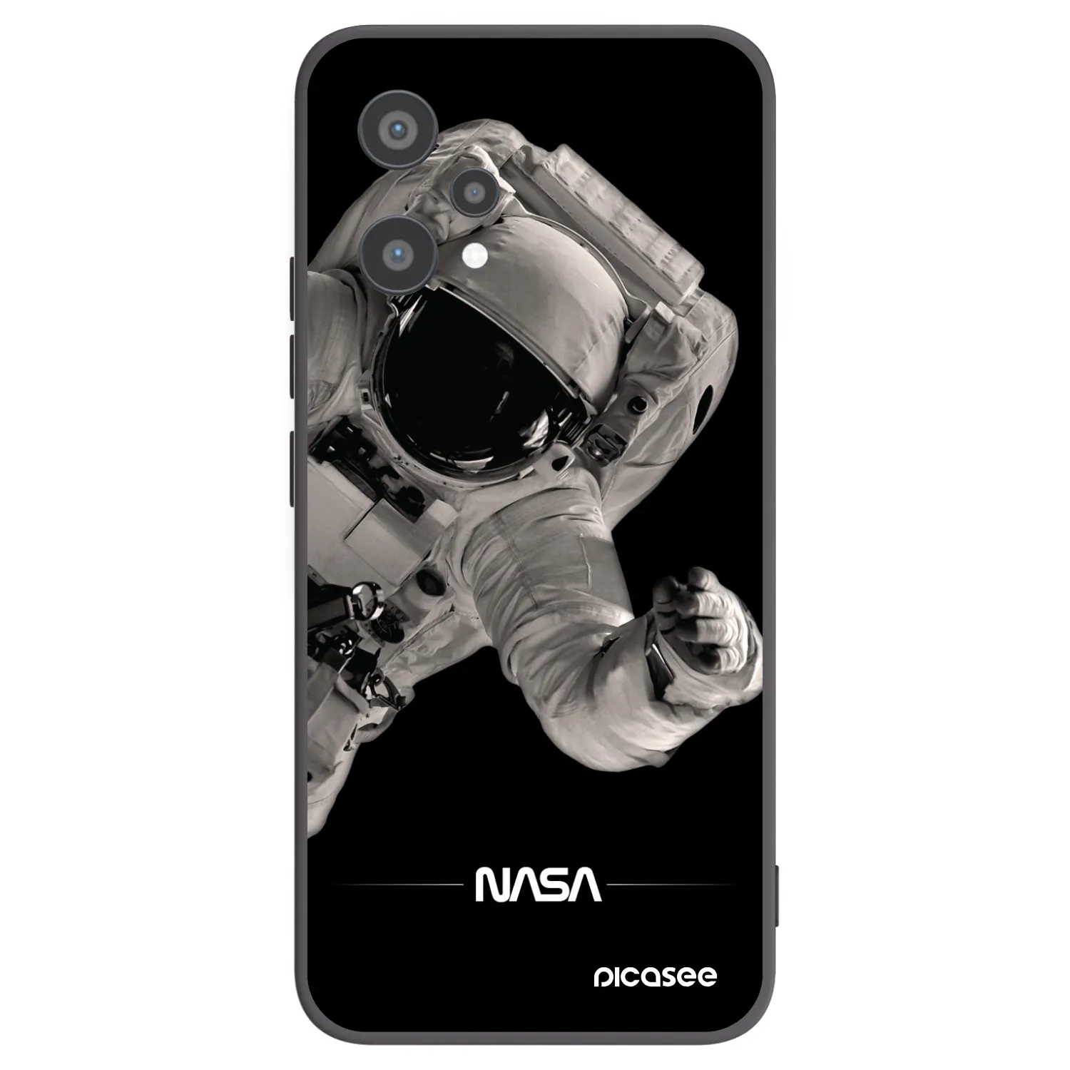 Picasee silikónový čierny obal pre Realme 9 Pro 5G - Astronaut Big