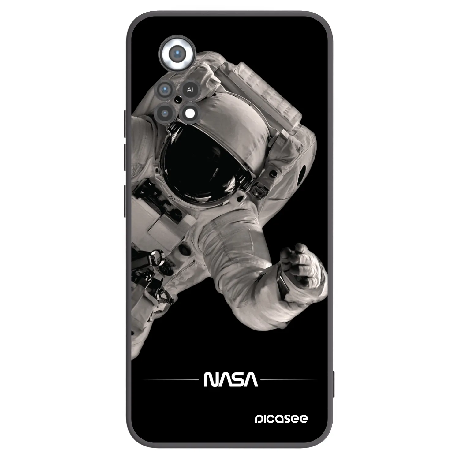 Picasee silikónový čierny obal pre Xiaomi Poco X4 Pro 5G - Astronaut Big