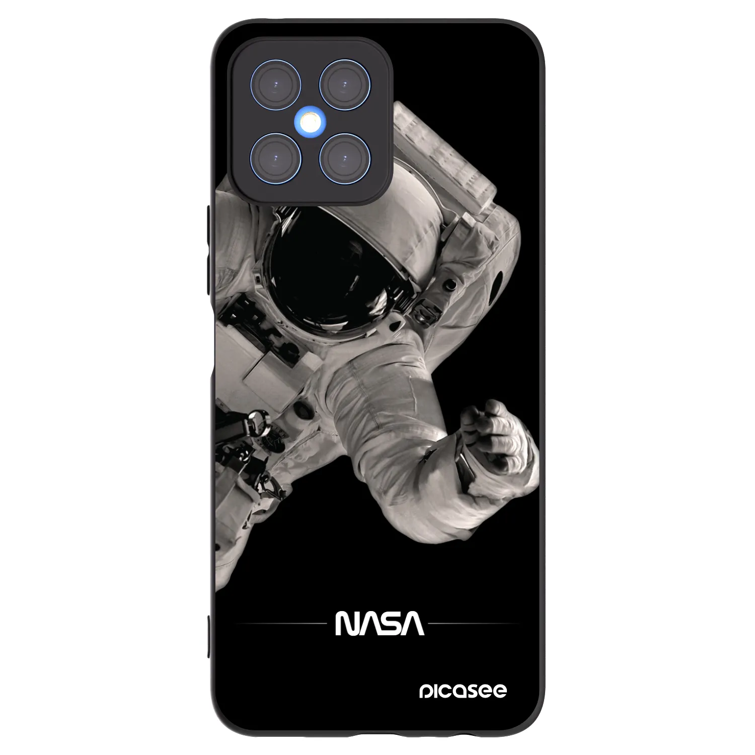 Picasee silikónový čierny obal pre Honor X8 4G - Astronaut Big