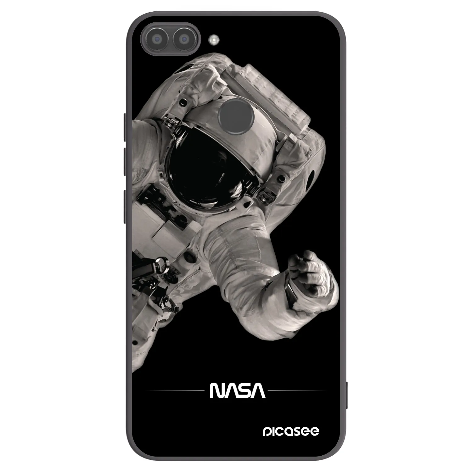 Picasee silikónový čierny obal pre Huawei P Smart - Astronaut Big