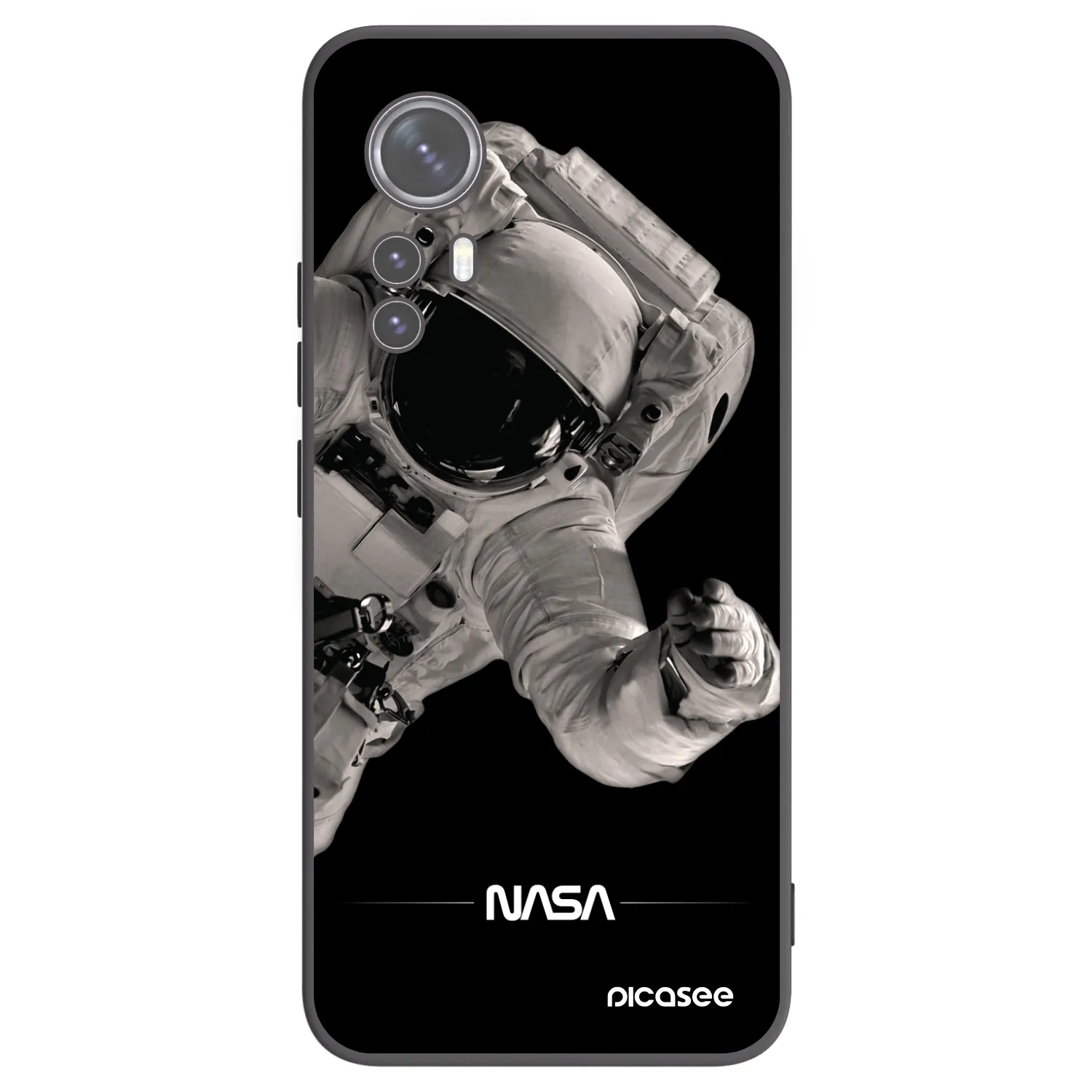 Picasee silikónový čierny obal pre Xiaomi 12X - Astronaut Big