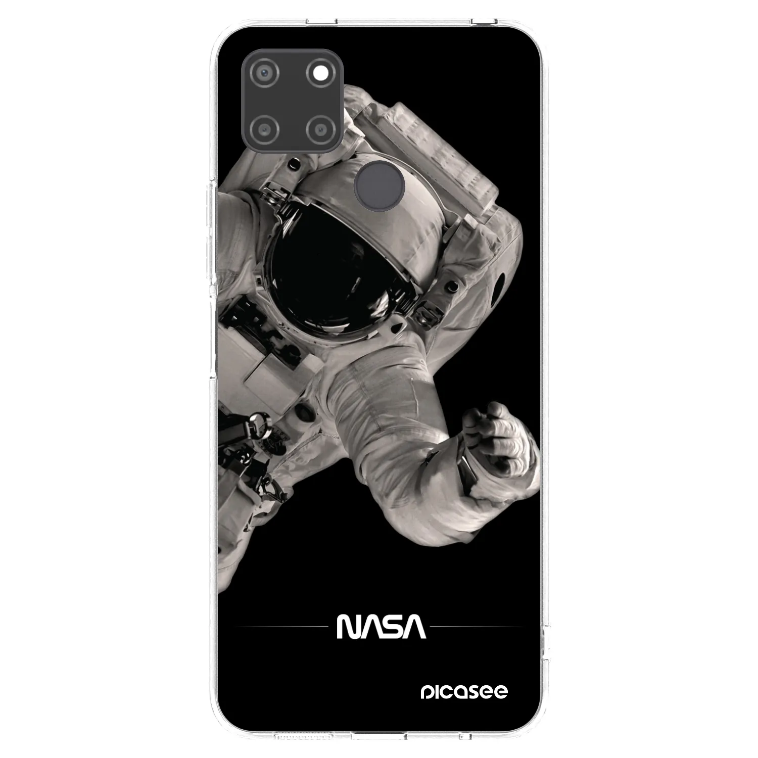 Picasee silikónový prehľadný obal pre Realme C21Y - Astronaut Big