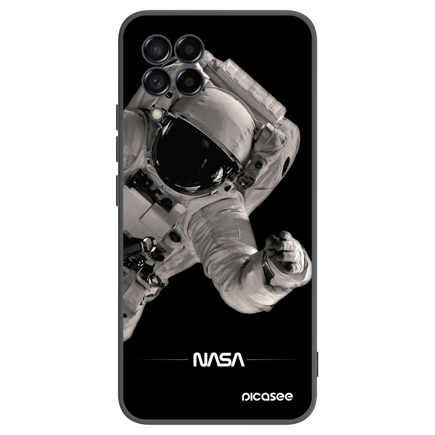 Picasee silikónový čierny obal pre Samsung Galaxy M53 5G - Astronaut Big