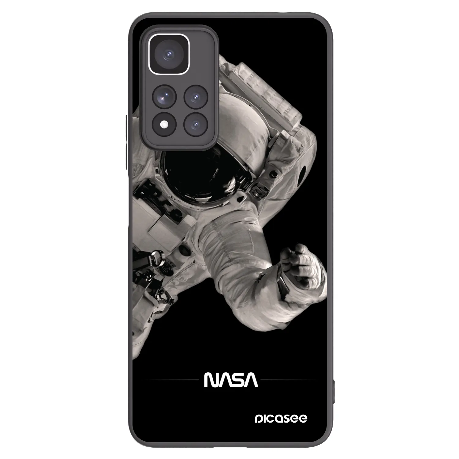 Picasee silikónový čierny obal pre Xiaomi Redmi Note 11 Pro+ 5G - Astronaut Big