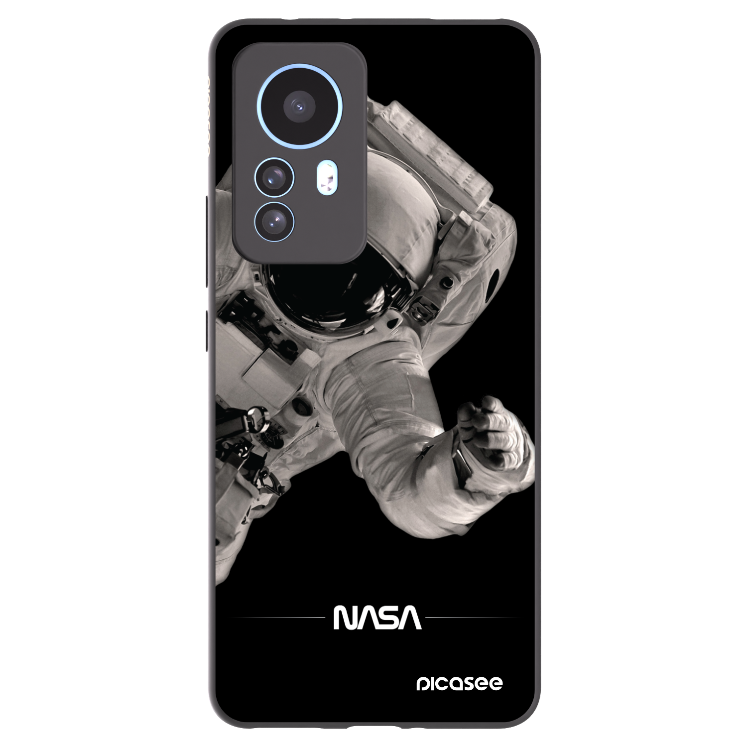 Picasee silikónový čierny obal pre Xiaomi 12T - Astronaut Big