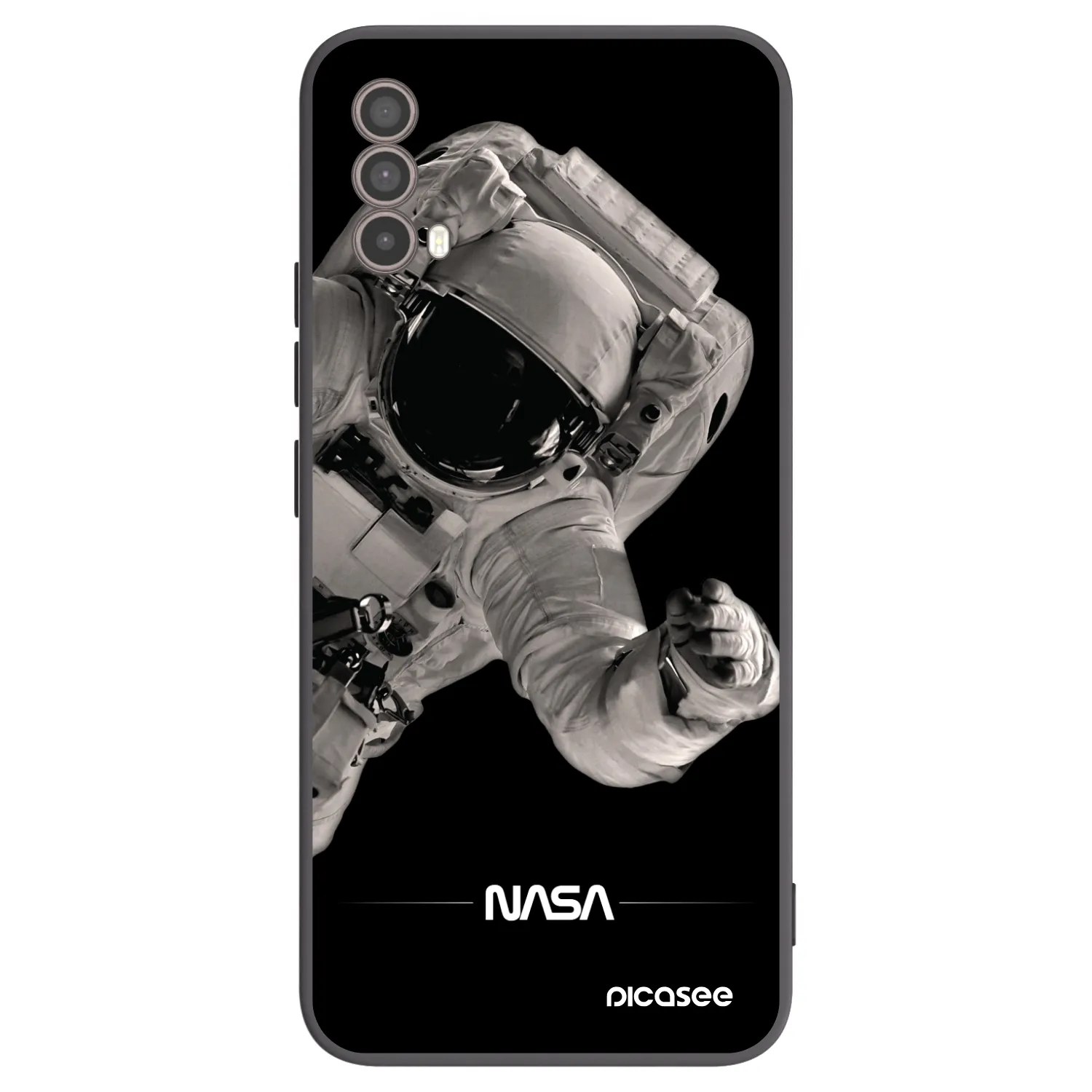 Picasee silikónový čierny obal pre Motorola Moto E40 - Astronaut Big