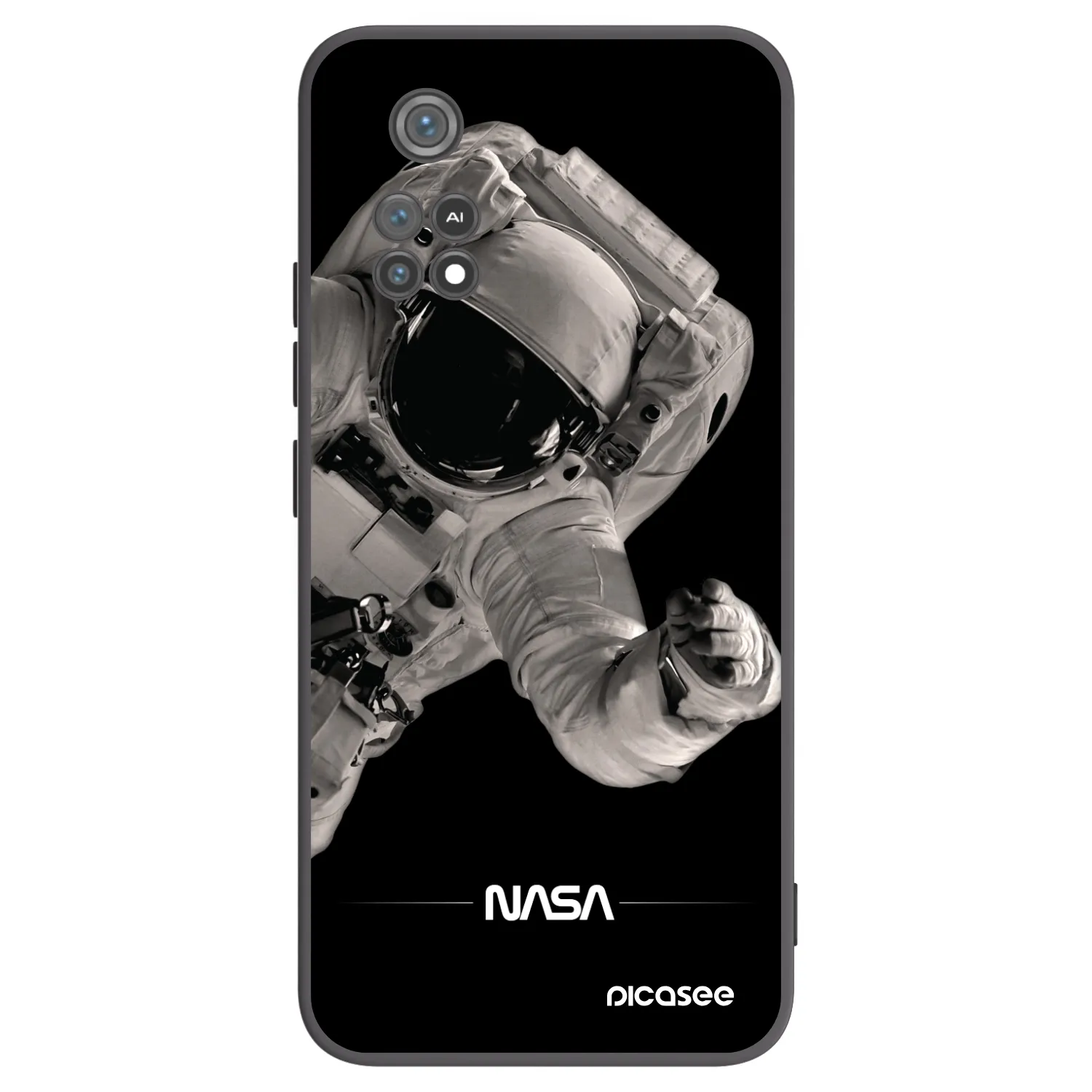Picasee silikónový čierny obal pre Xiaomi Poco M4 Pro - Astronaut Big