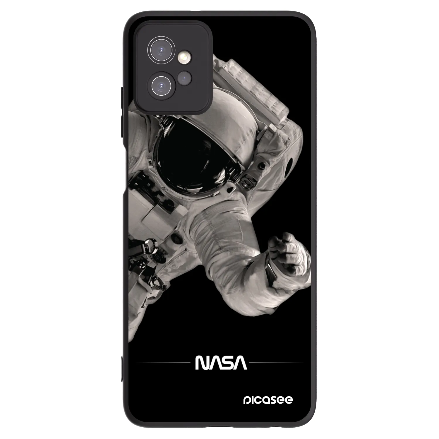 Picasee silikónový čierny obal pre Motorola Moto G32 - Astronaut Big