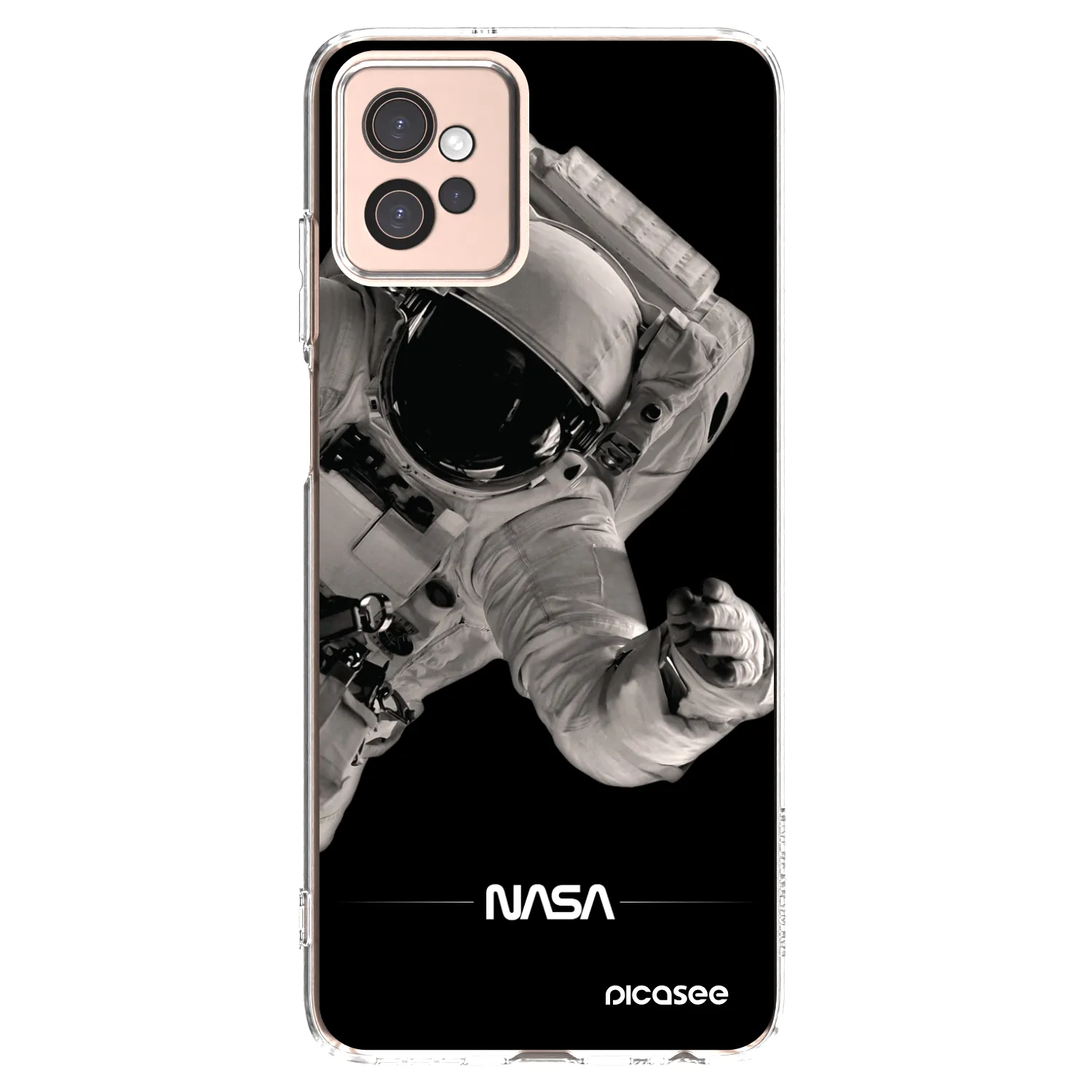 Picasee silikónový prehľadný obal pre Motorola Moto G32 - Astronaut Big