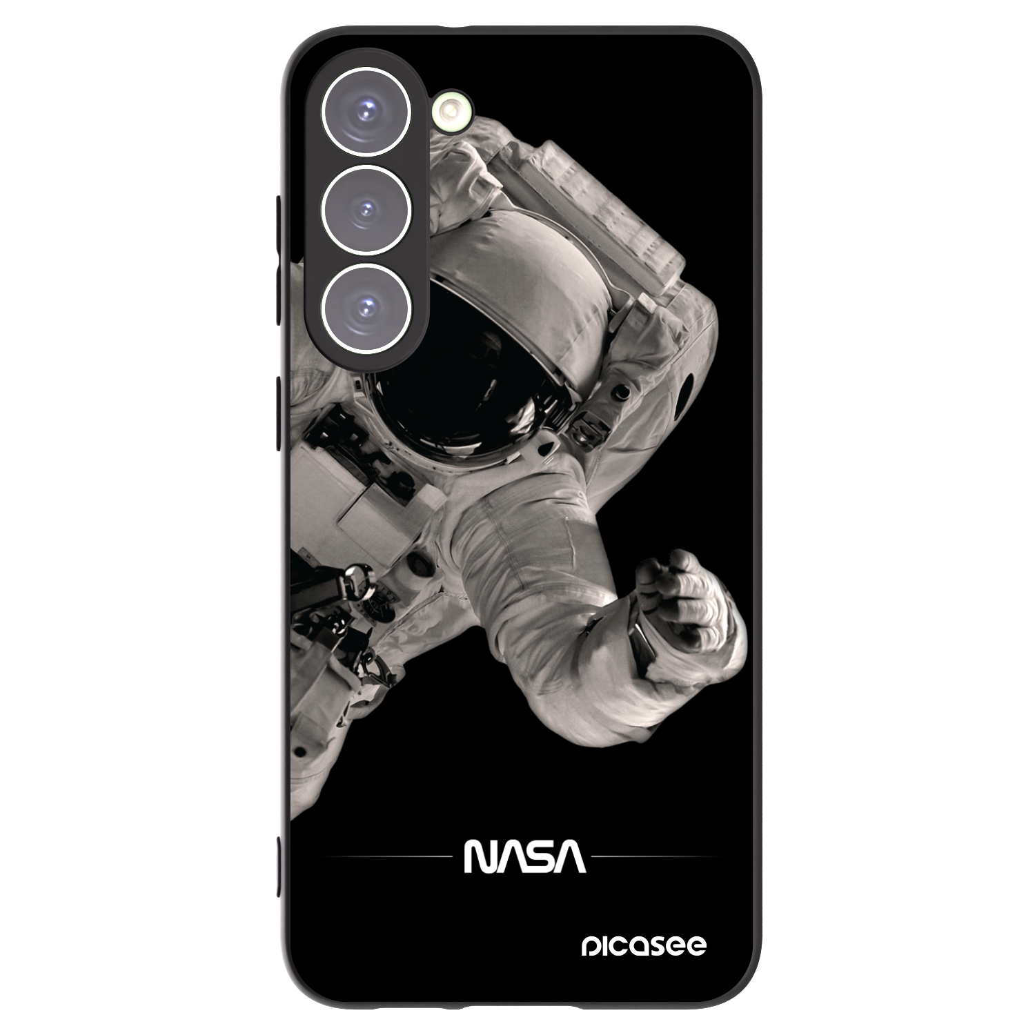 Picasee silikónový čierny obal pre Samsung Galaxy S23+ 5G - Astronaut Big