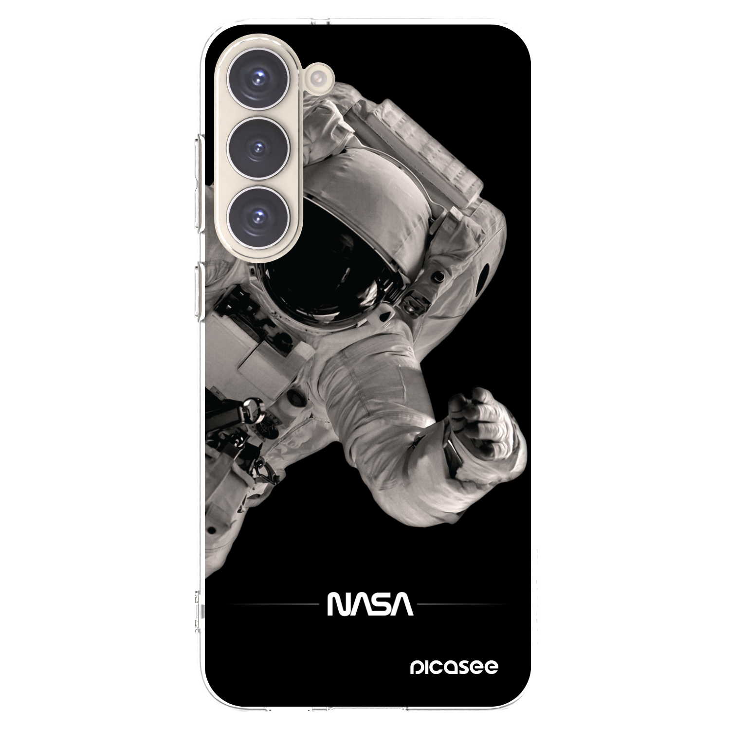 Picasee silikónový prehľadný obal pre Samsung Galaxy S23+ 5G - Astronaut Big
