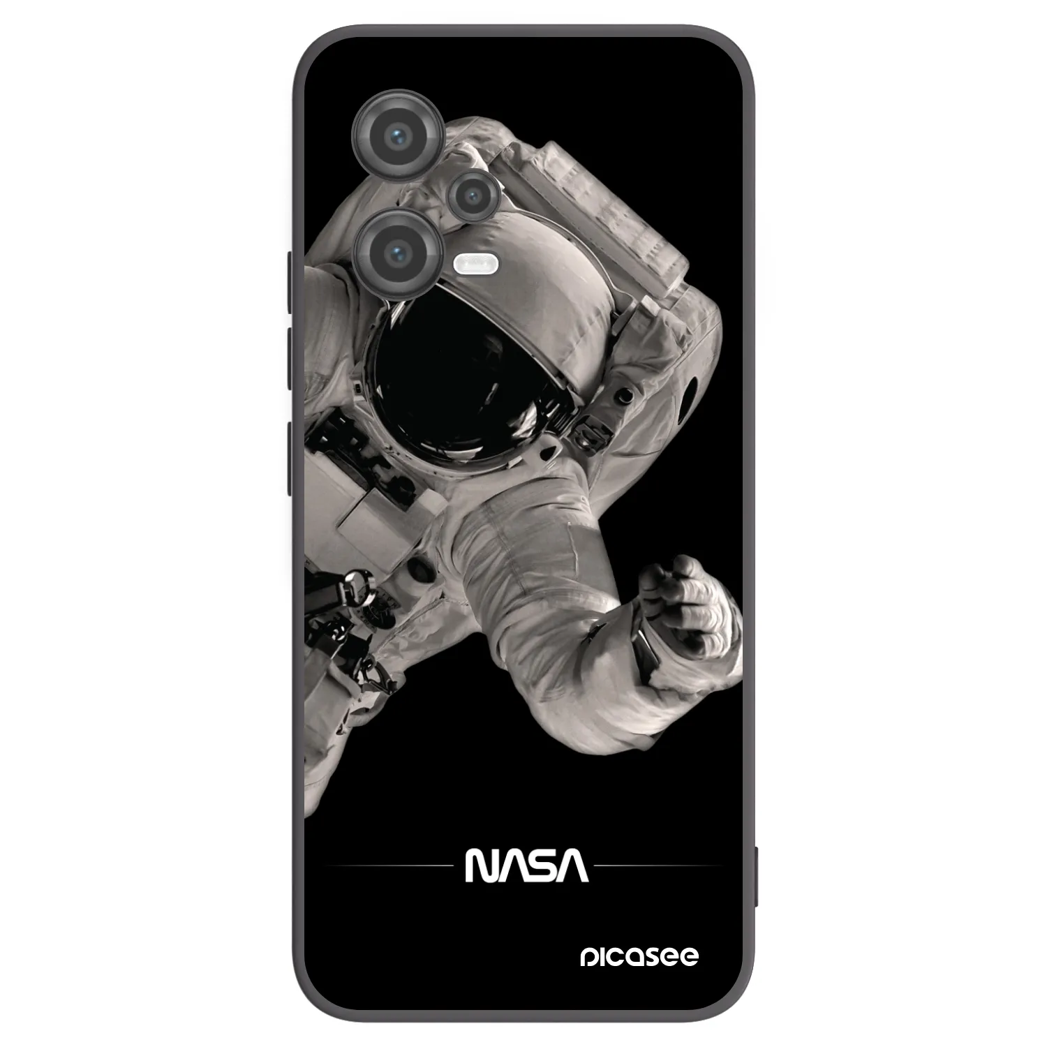 Picasee silikónový čierny obal pre Xiaomi Poco X5 - Astronaut Big