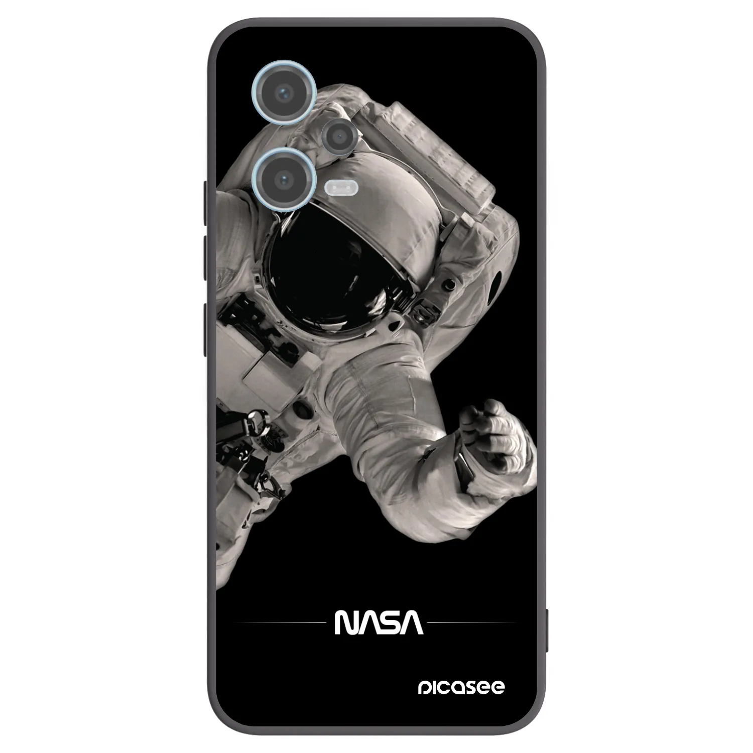 Picasee silikónový čierny obal pre Xiaomi Redmi Note 12 5G - Astronaut Big