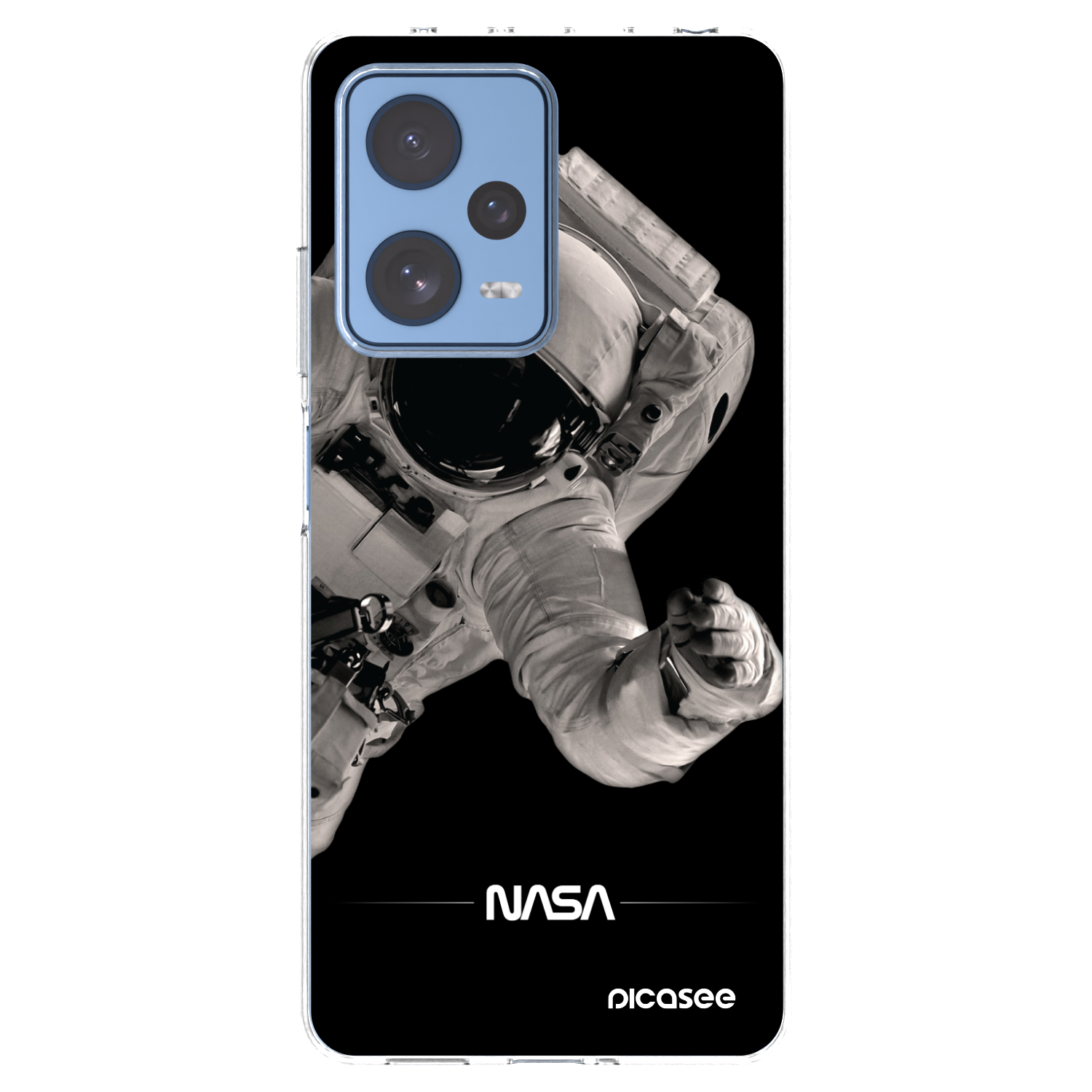 Picasee silikónový prehľadný obal pre Xiaomi Redmi Note 12 Pro 5G - Astronaut Big