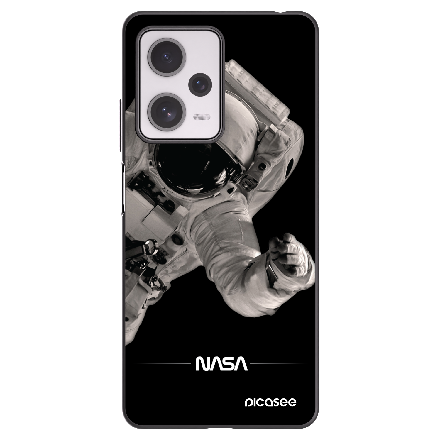Picasee silikónový čierny obal pre Xiaomi Redmi Note 12 Pro+ 5G - Astronaut Big