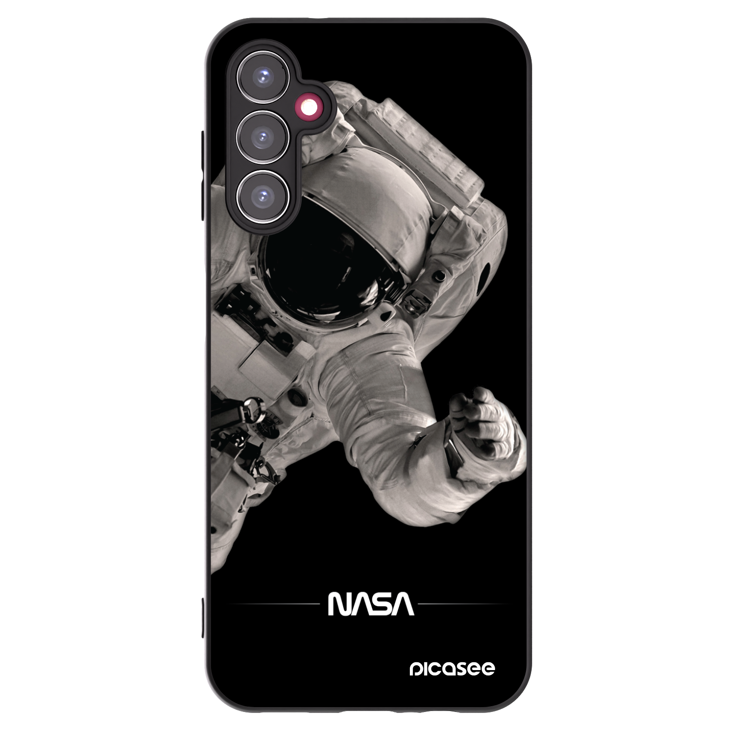 Picasee silikónový čierny obal pre Samsung Galaxy A14 5G A146P - Astronaut Big