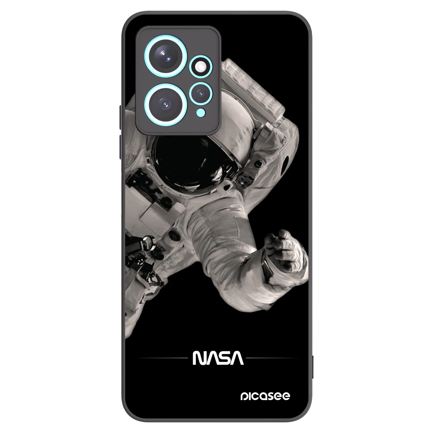 Picasee silikónový čierny obal pre Xiaomi Redmi Note 12 4G - Astronaut Big