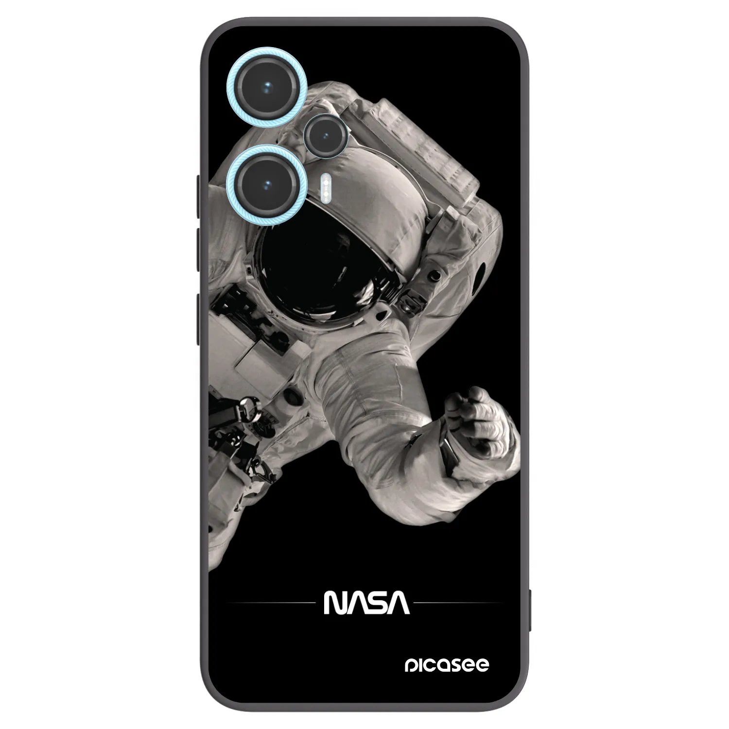 Picasee silikónový čierny obal pre Xiaomi Poco F5 - Astronaut Big