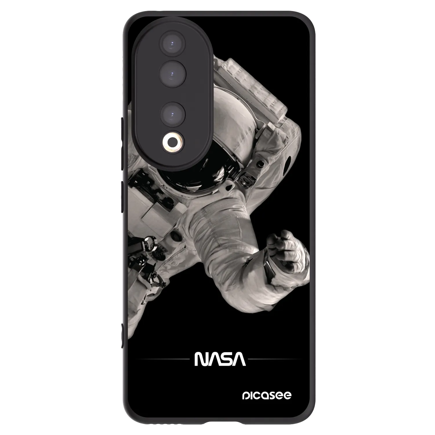 Picasee silikónový čierny obal pre Honor 90 5G - Astronaut Big