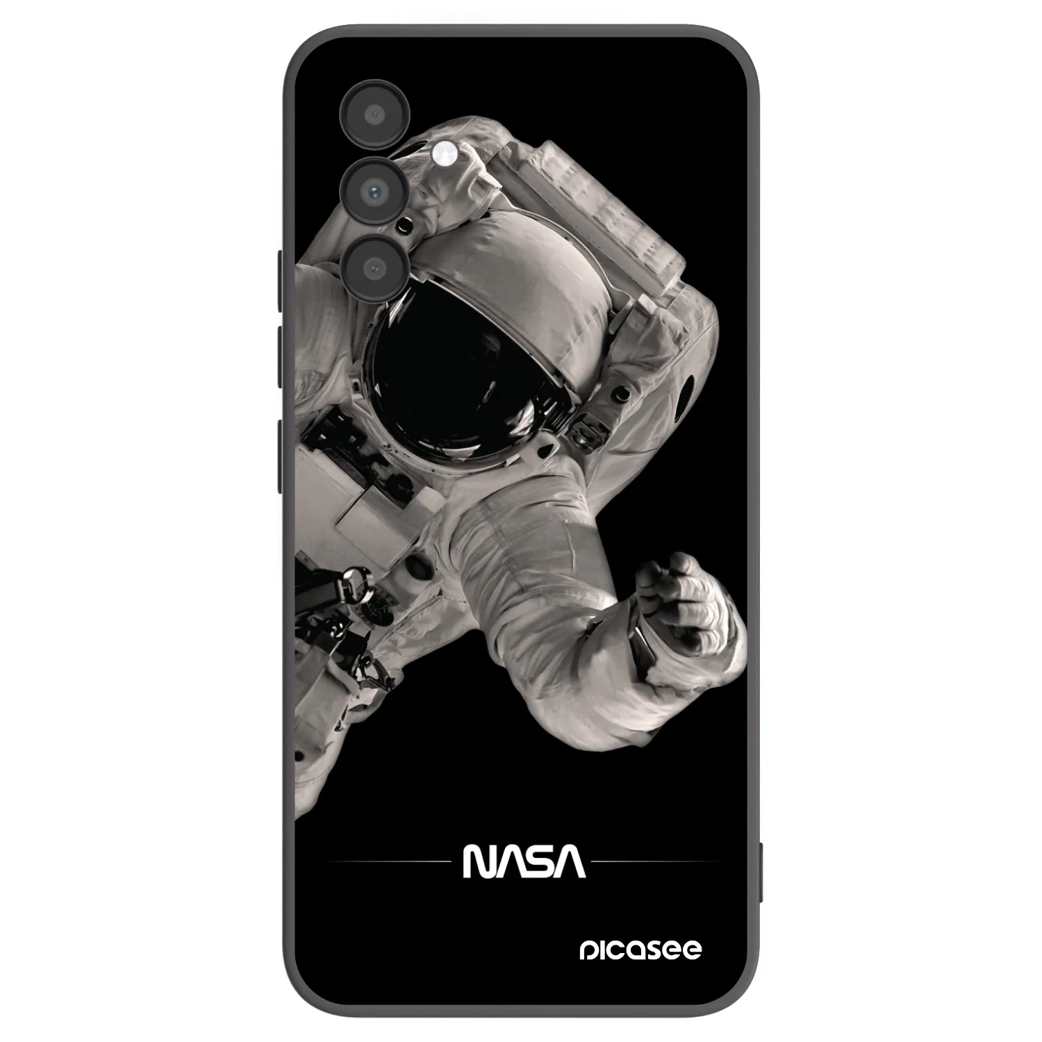 Picasee silikónový čierny obal pre Samsung Galaxy A04s A047F - Astronaut Big
