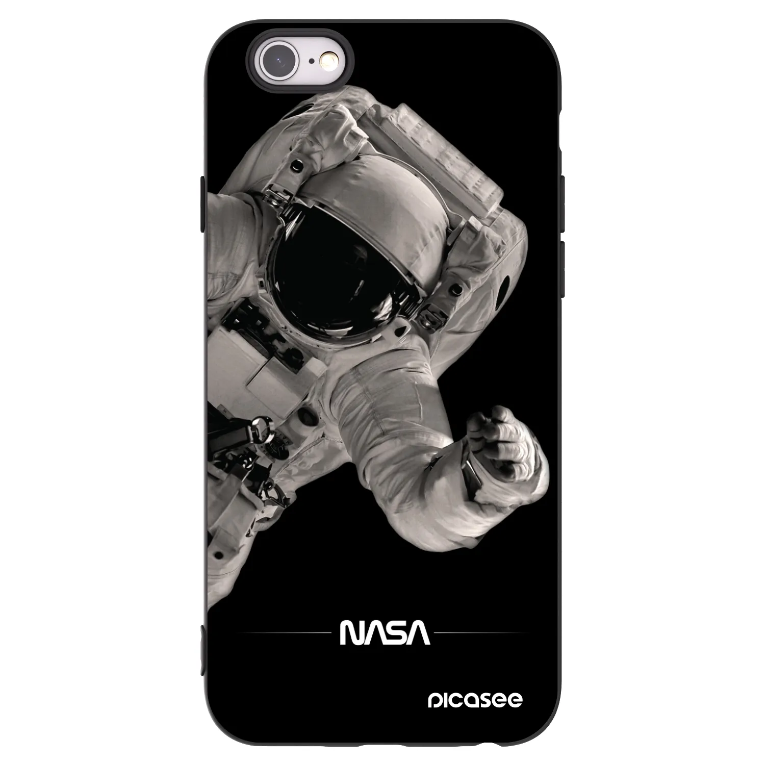 Picasee silikónový čierny obal pre Apple iPhone 6/6S - Astronaut Big