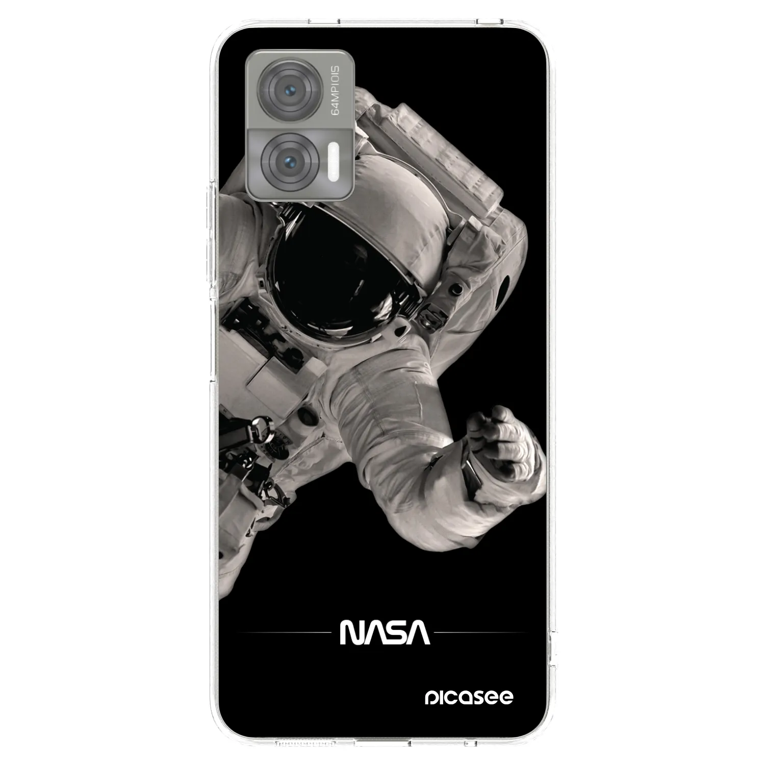 Picasee silikónový prehľadný obal pre Motorola Edge 30 Neo - Astronaut Big