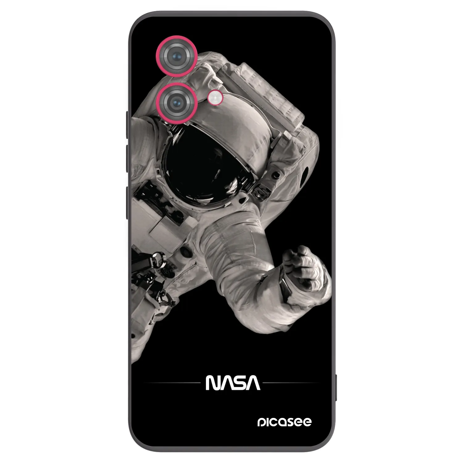 Silikónový čierny obal pre Motorola Moto G84 5G - Astronaut Big