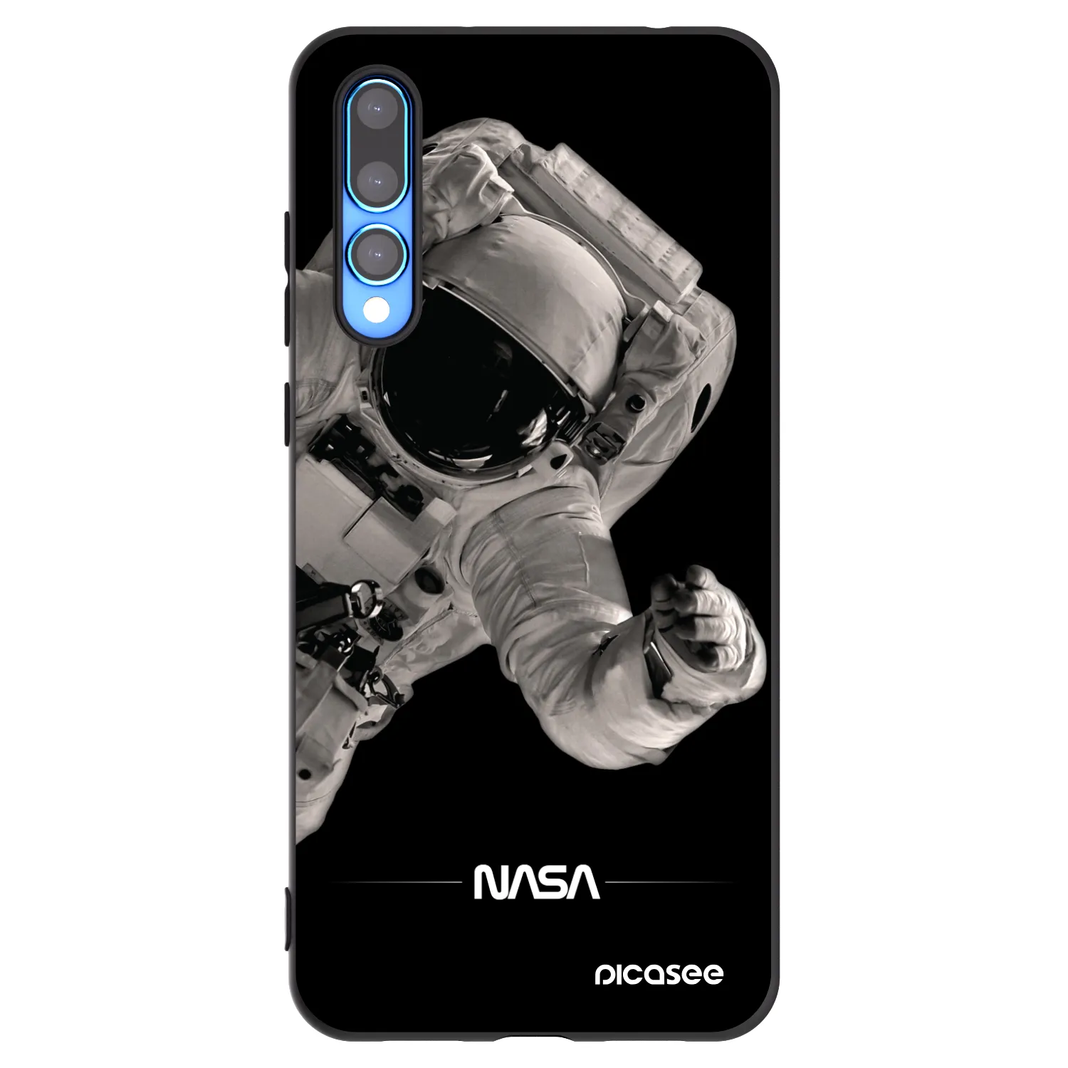 Picasee silikónový čierny obal pre Huawei P20 Pro - Astronaut Big