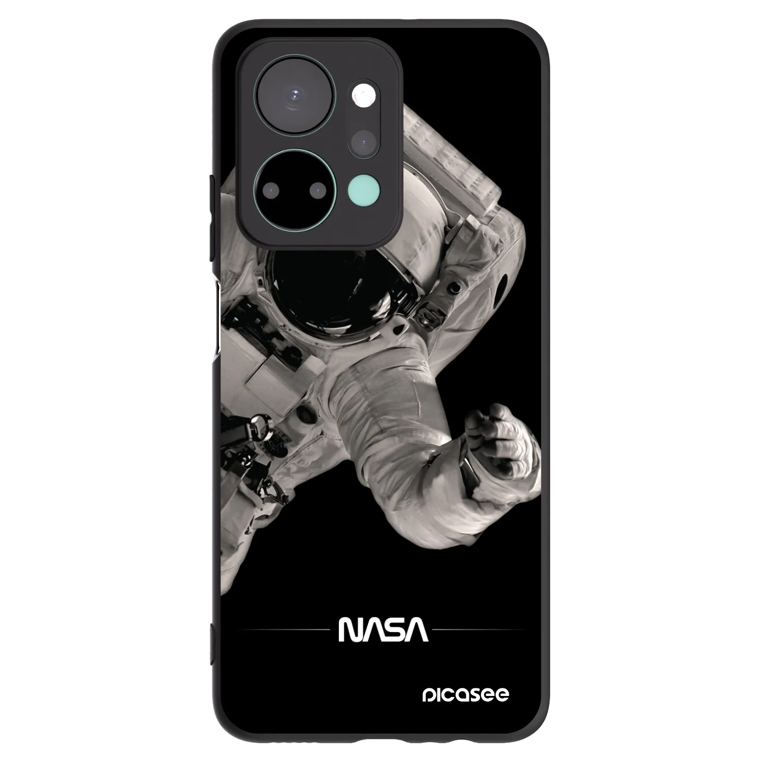 Picasee silikónový čierny obal pre Honor X7a - Astronaut Big