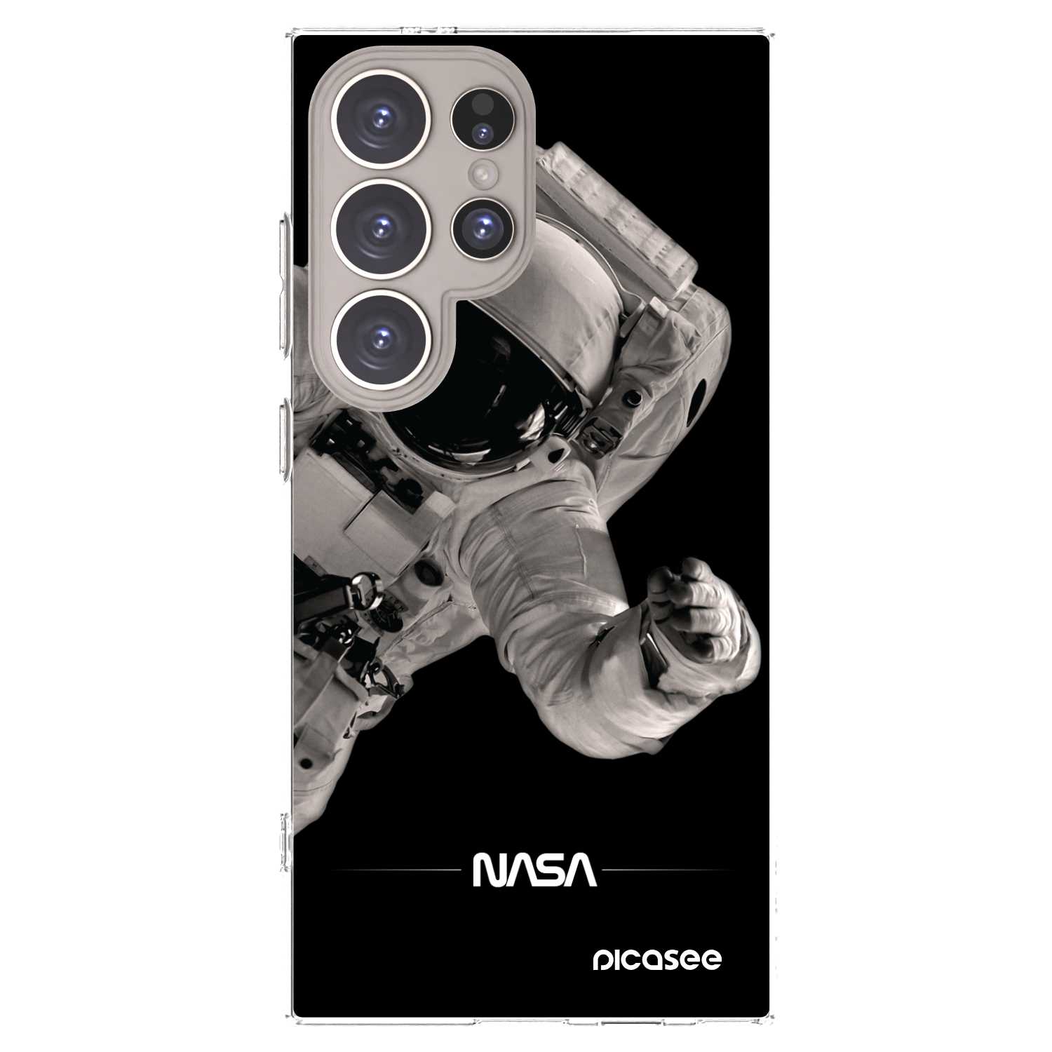 Picasee silikónový prehľadný obal pre Samsung Galaxy S24 Ultra S928B 5G - Astronaut Big