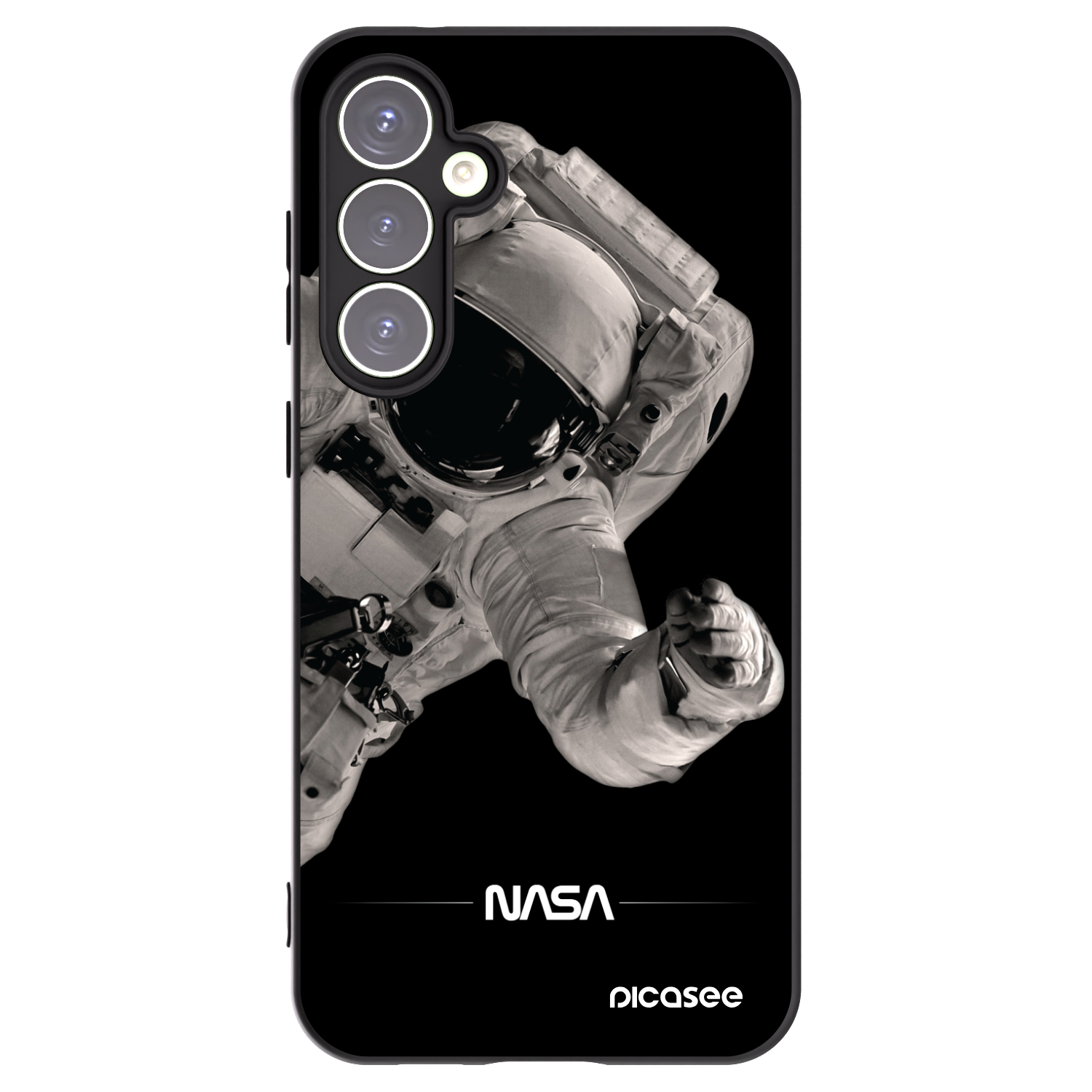 Picasee silikónový čierny obal pre Samsung Galaxy S23 FE S711B - Astronaut Big