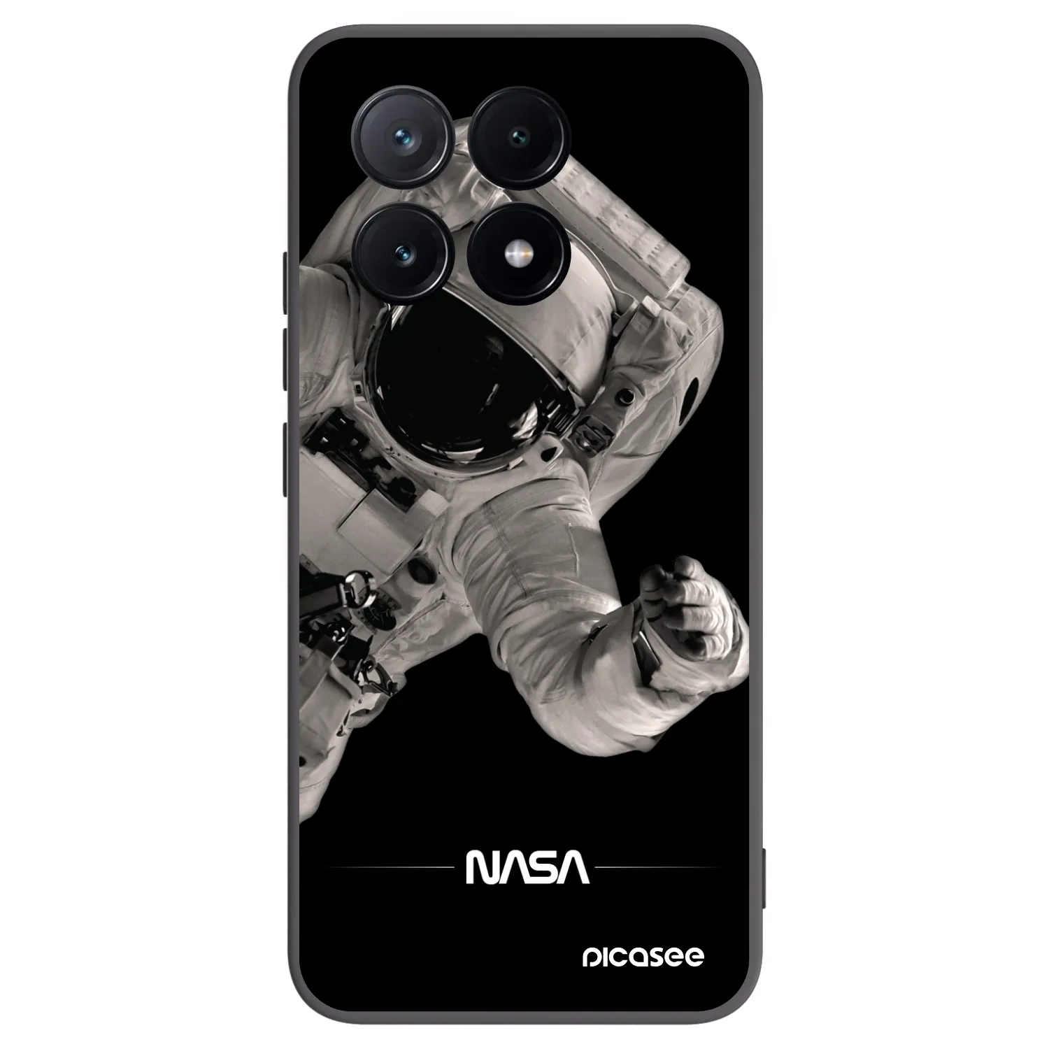 Picasee silikónový čierny obal pre Xiaomi Poco X6 Pro - Astronaut Big
