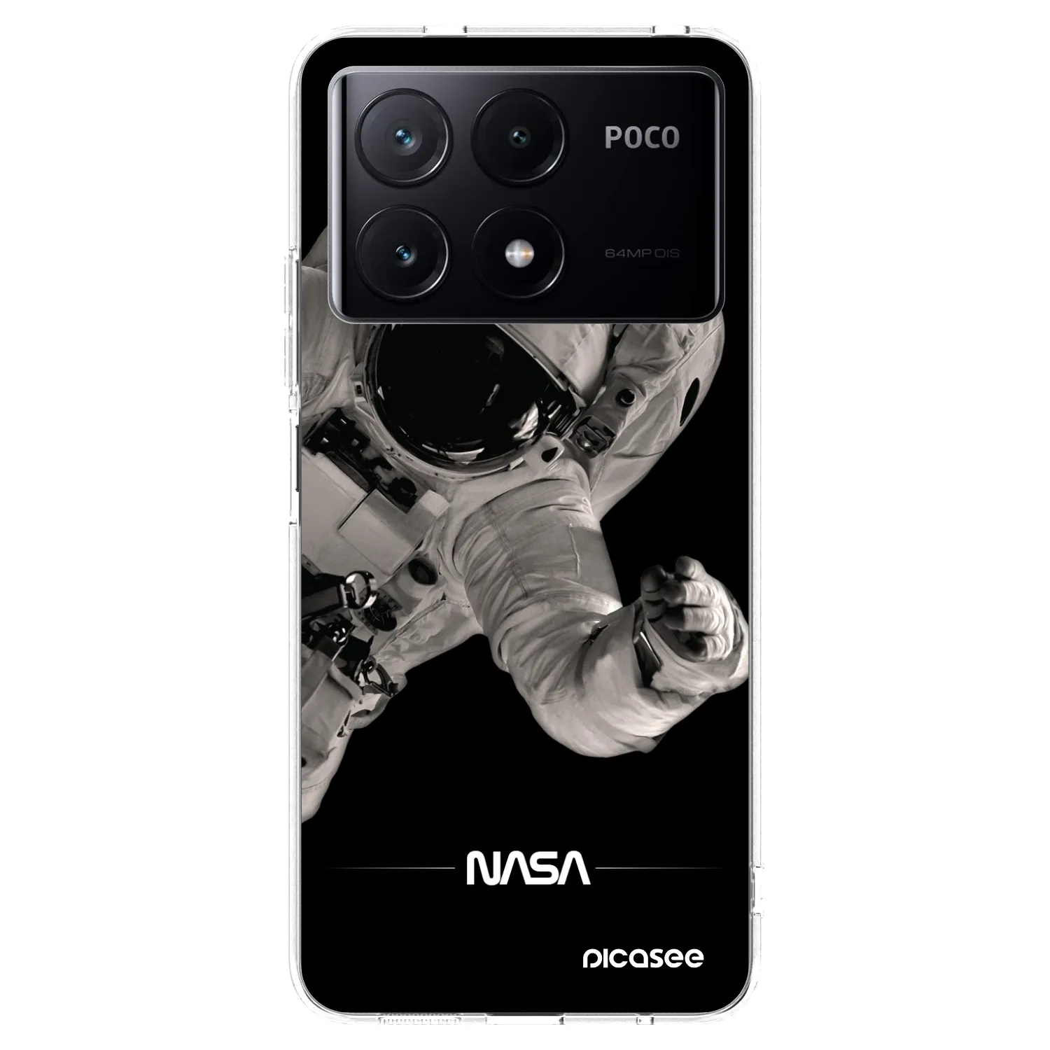 Picasee silikónový prehľadný obal pre Xiaomi Poco X6 Pro - Astronaut Big