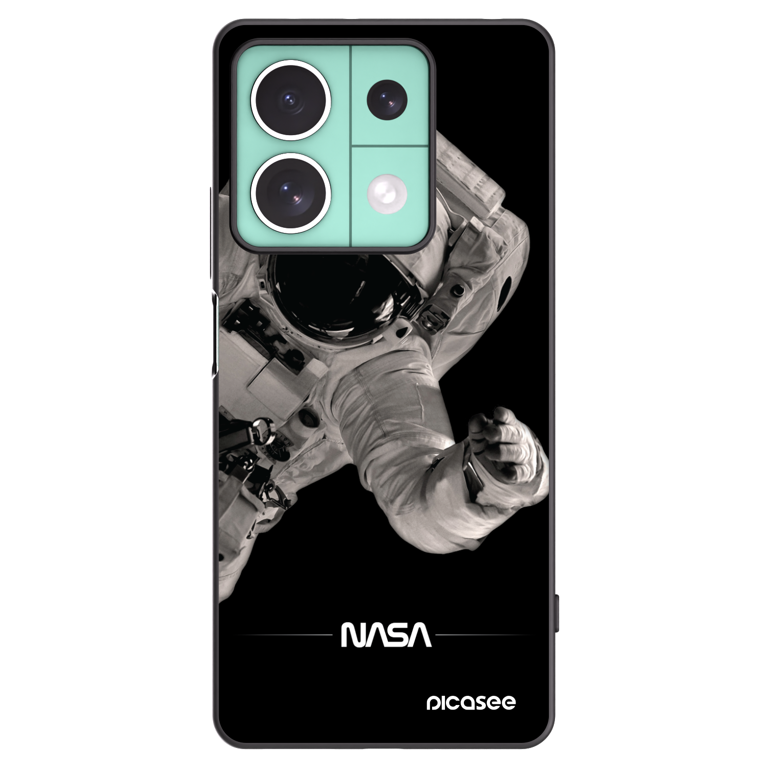 Picasee silikónový čierny obal pre Xiaomi Redmi Note 13 5G - Astronaut Big