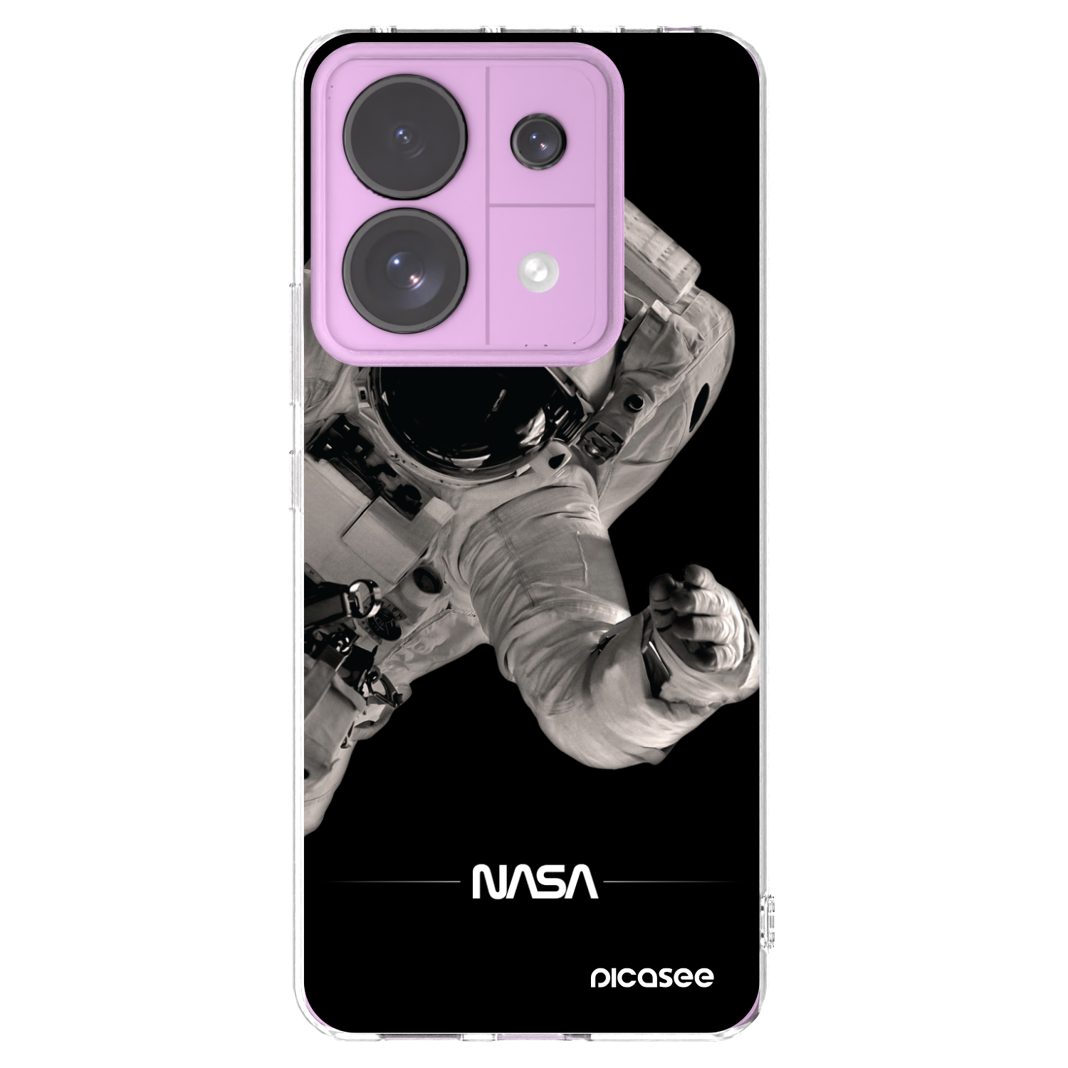 Picasee silikónový prehľadný obal pre Xiaomi Redmi Note 13 Pro 5G - Astronaut Big