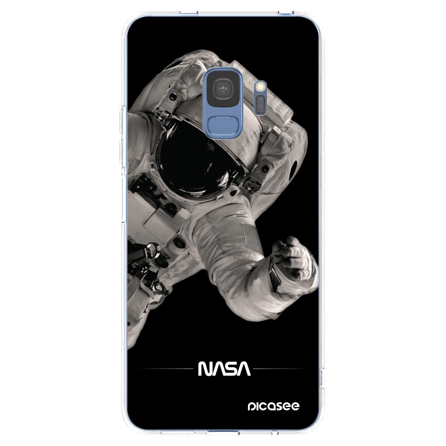 Picasee silikónový prehľadný obal pre Samsung Galaxy S9 G960F - Astronaut Big