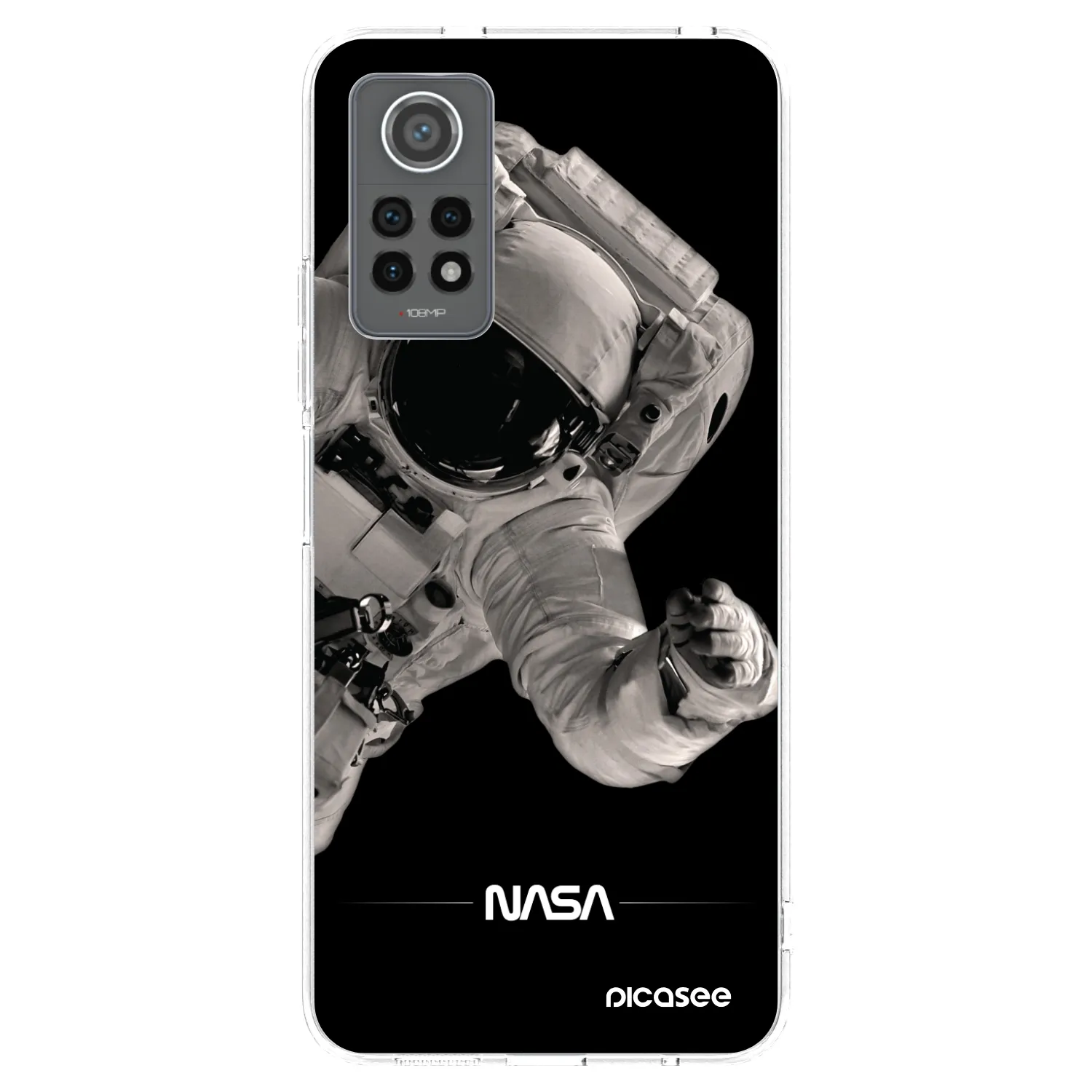Picasee silikónový prehľadný obal pre Xiaomi Redmi Note 12 Pro 4G - Astronaut Big