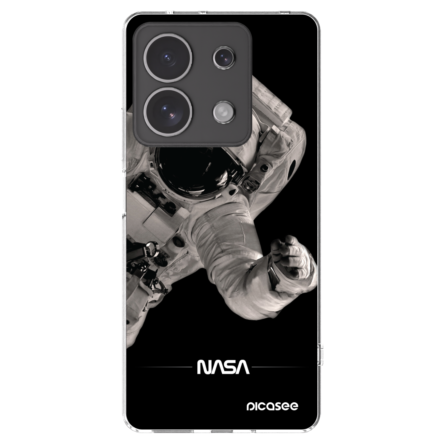 Picasee silikónový prehľadný obal pre Xiaomi Redmi Note 13 4G - Astronaut Big