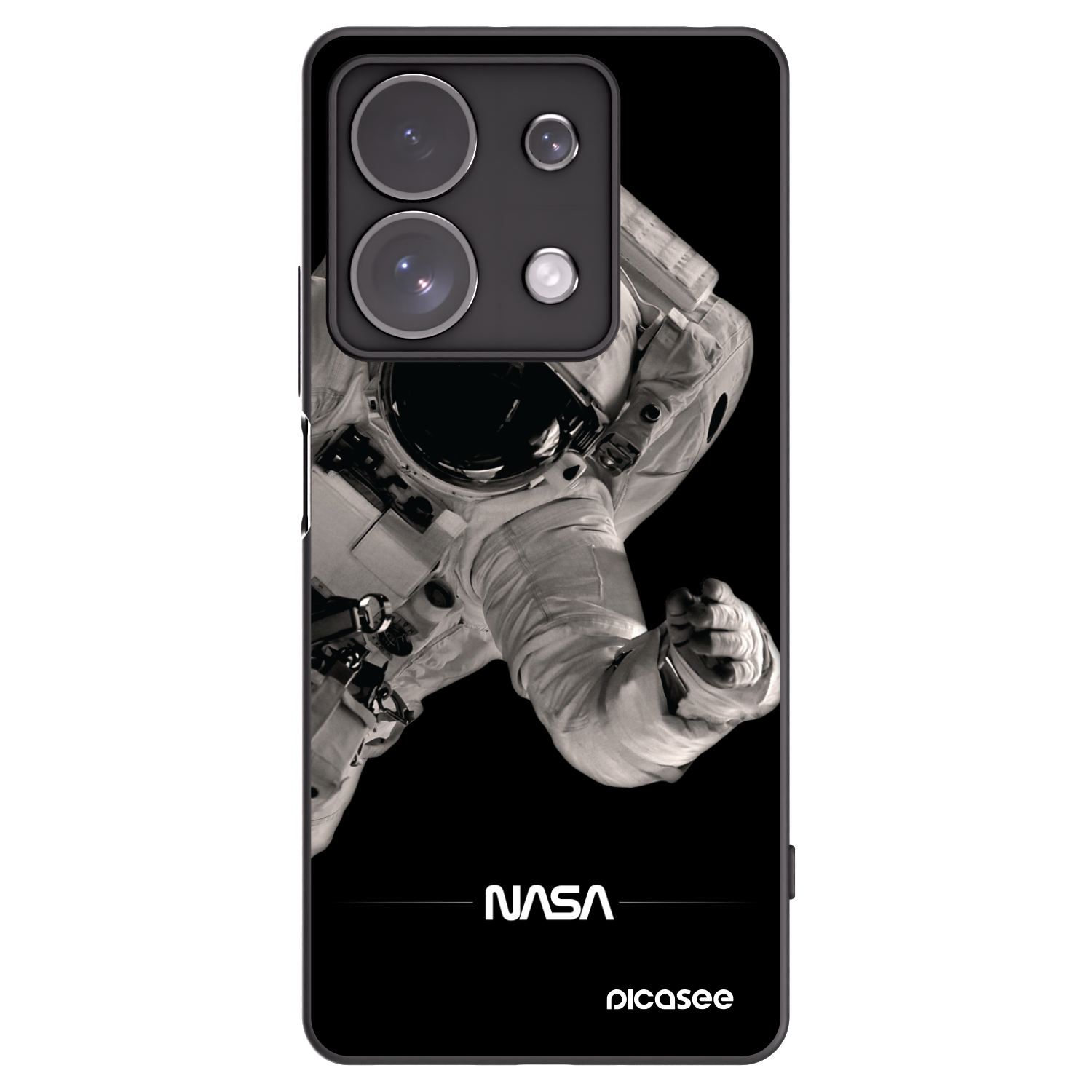 Silikónový čierny obal pre Xiaomi Redmi Note 13 Pro 4G - Astronaut Big