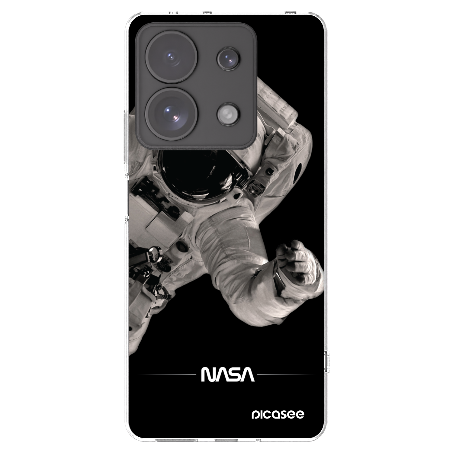 Silikónový prehľadný obal pre Xiaomi Redmi Note 13 Pro 4G - Astronaut Big