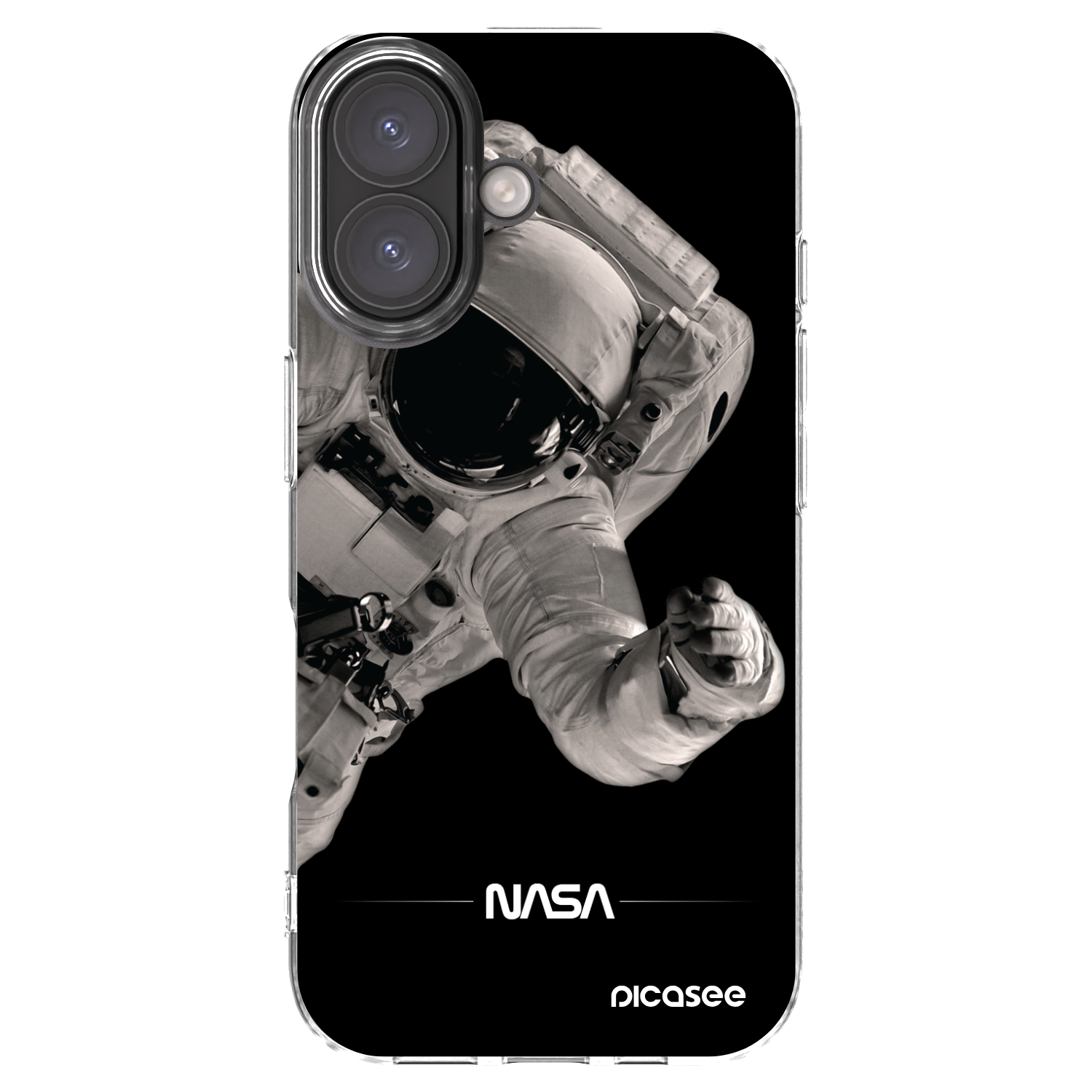 Picasee silikónový prehľadný obal pre Apple iPhone 16 - Astronaut Big