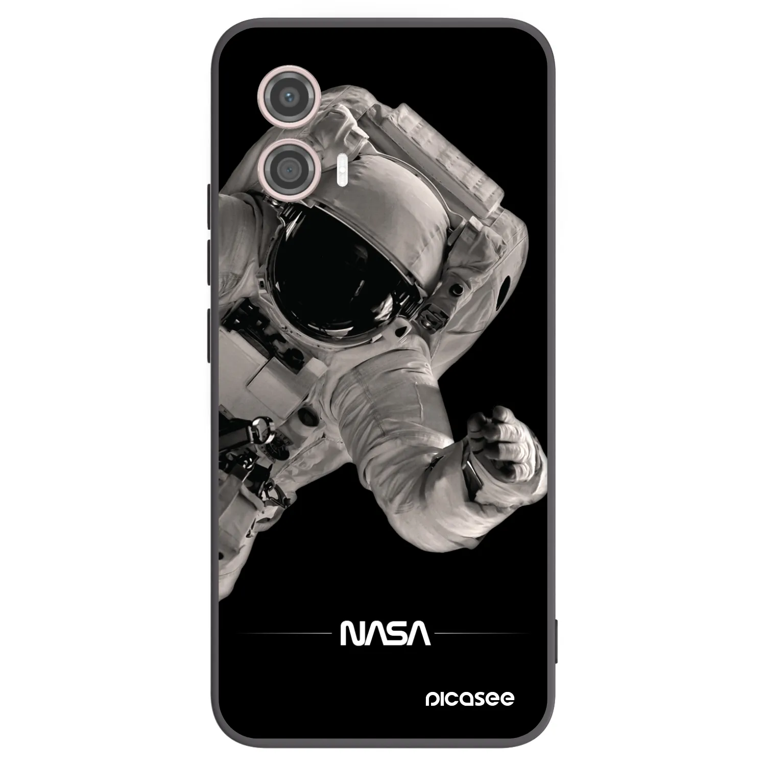 Picasee silikónový čierny obal pre Motorola Moto G53 5G - Astronaut Big