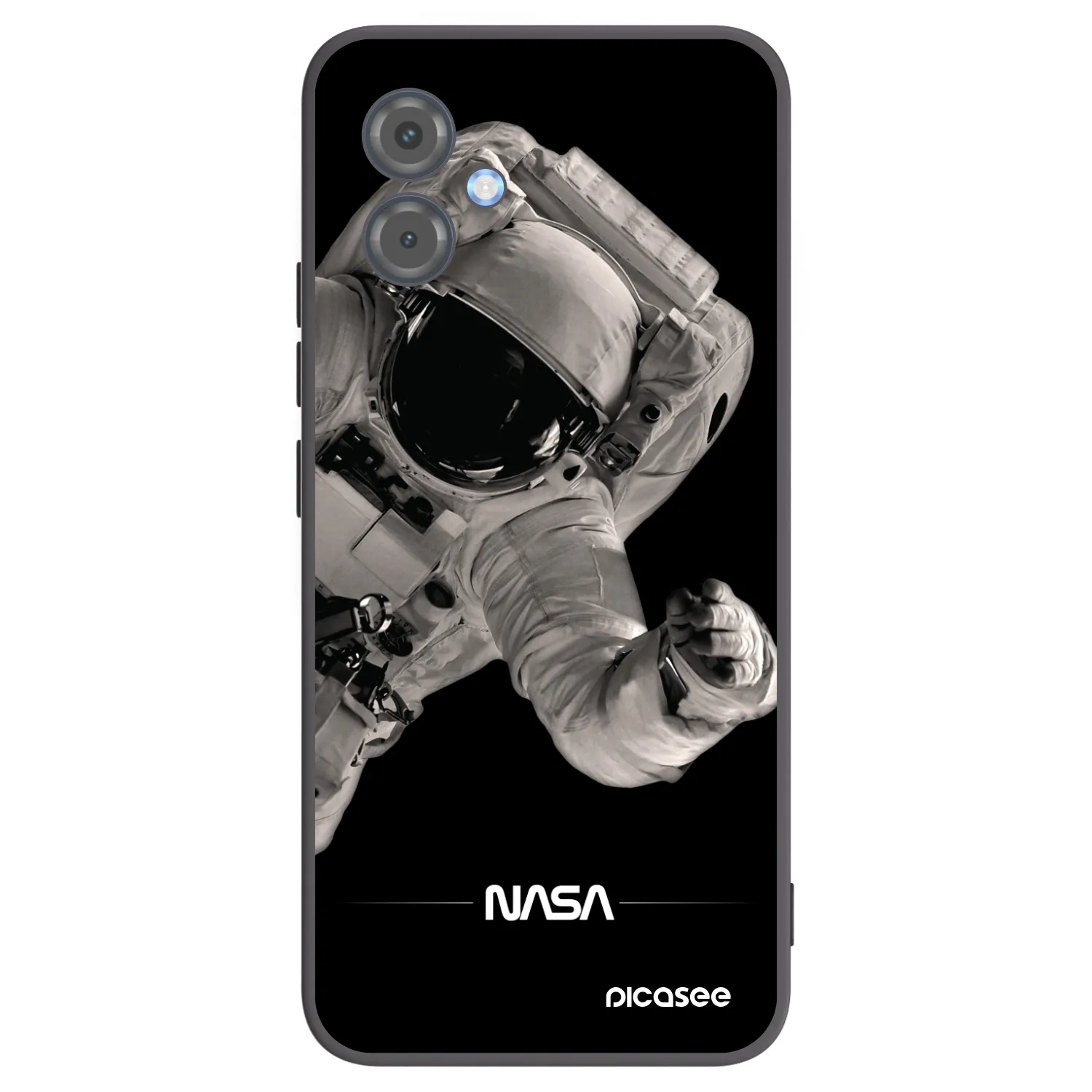 Picasee silikónový čierny obal pre Motorola Moto G14 - Astronaut Big